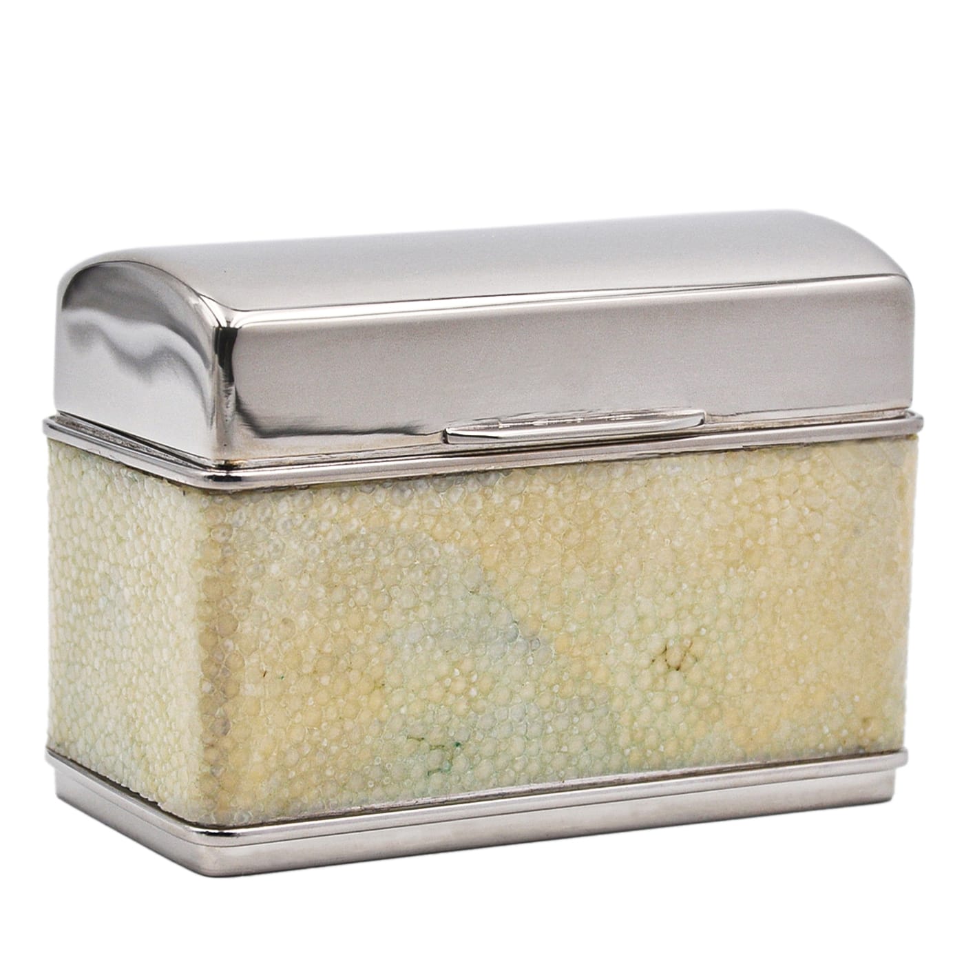 Portasigarette Galucharme in zigrino verde chiaro di Nino Basso