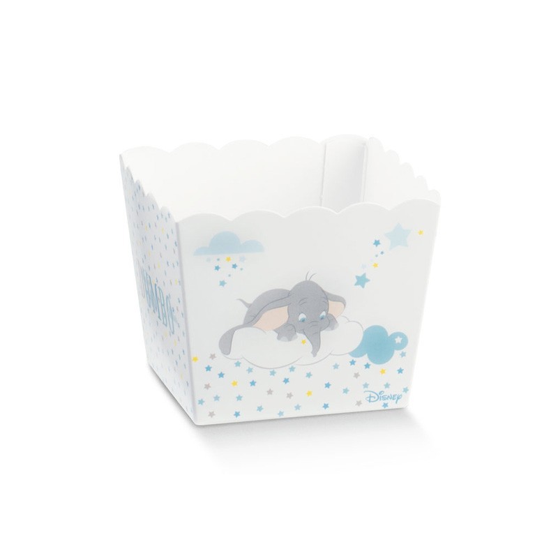 10 PZ CONTENITORE VASO DUMBO AZZURRO 70 X 70 X 70 MM SCOTTON