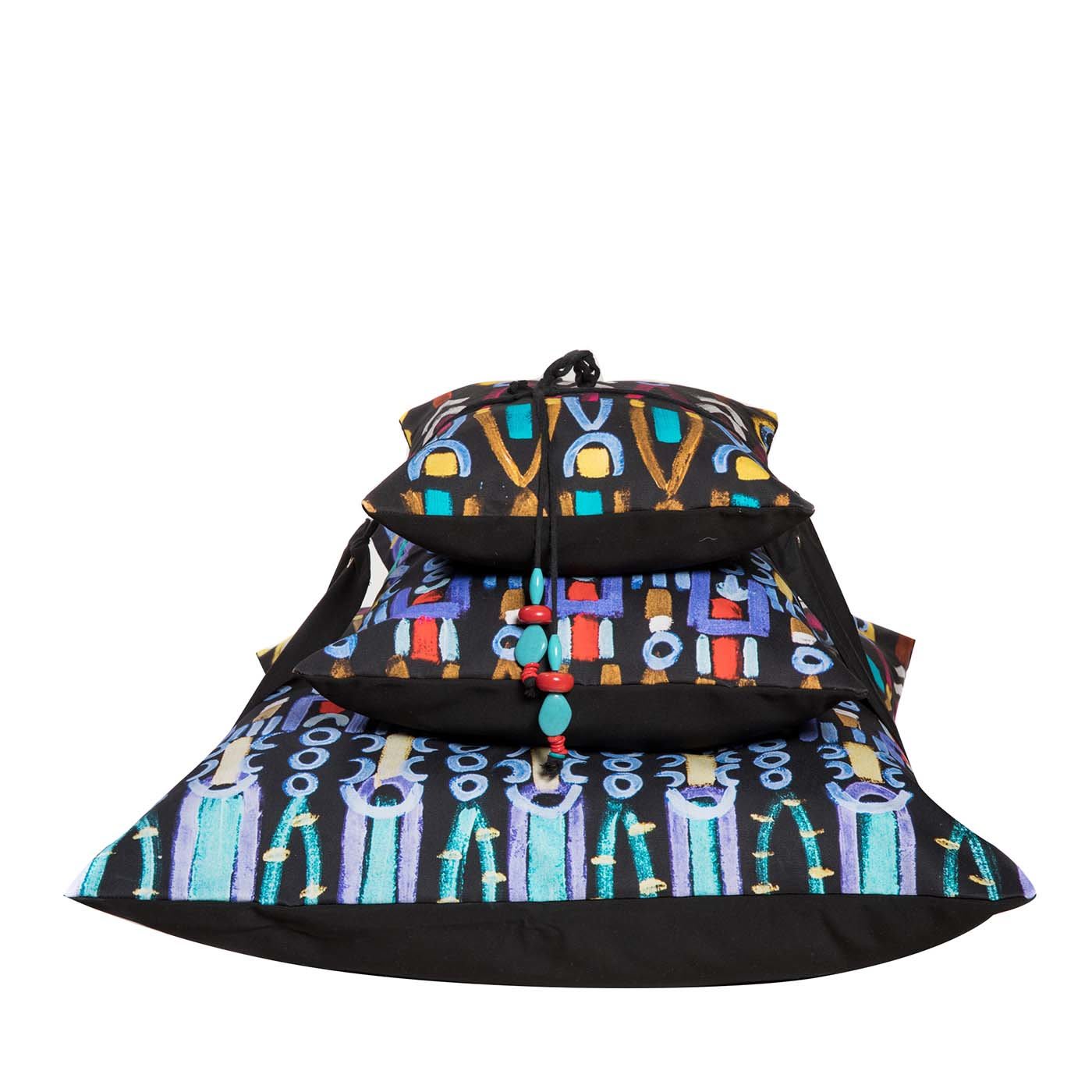 3 Cuscini stampati a piramide #6