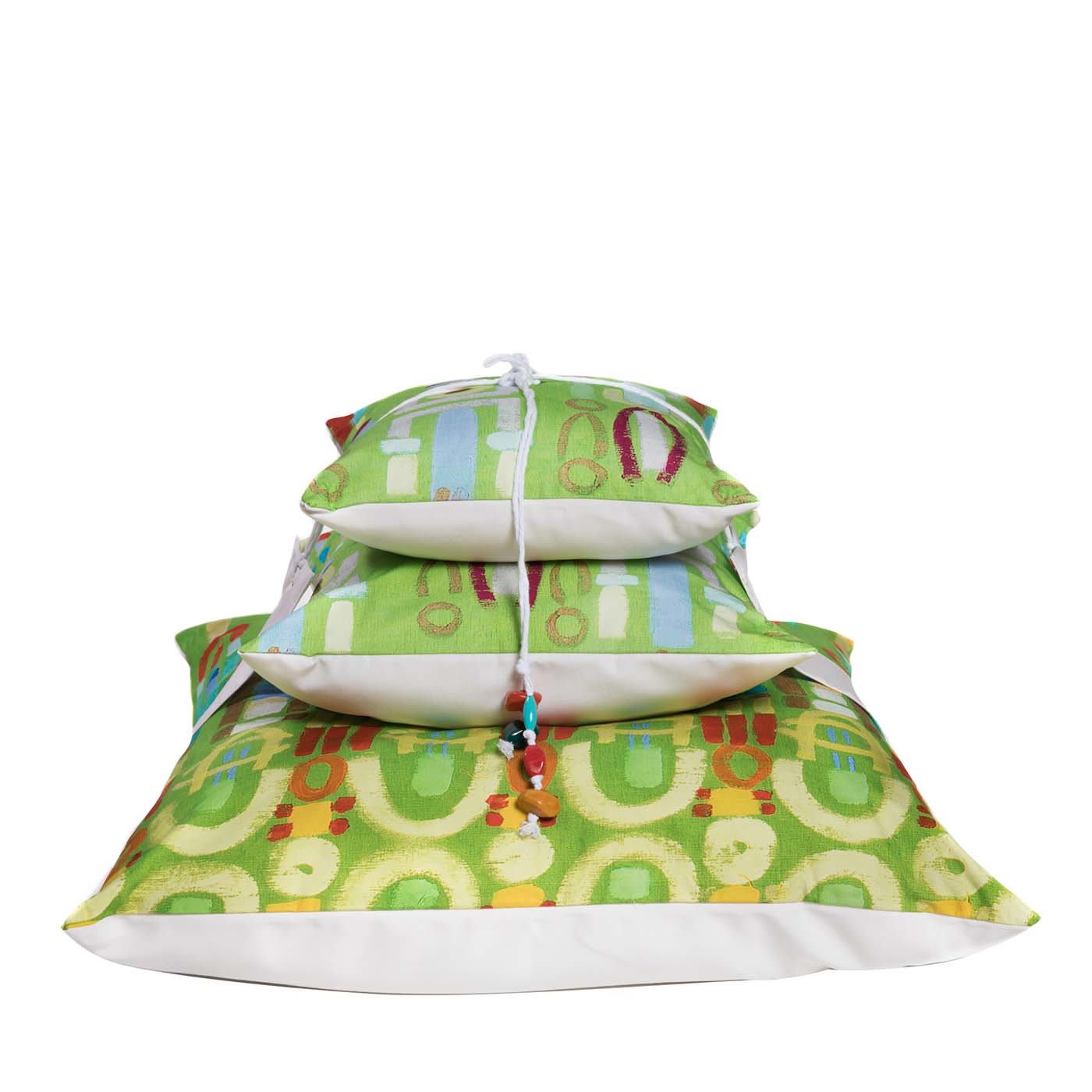 3 Cuscini stampati a piramide #4