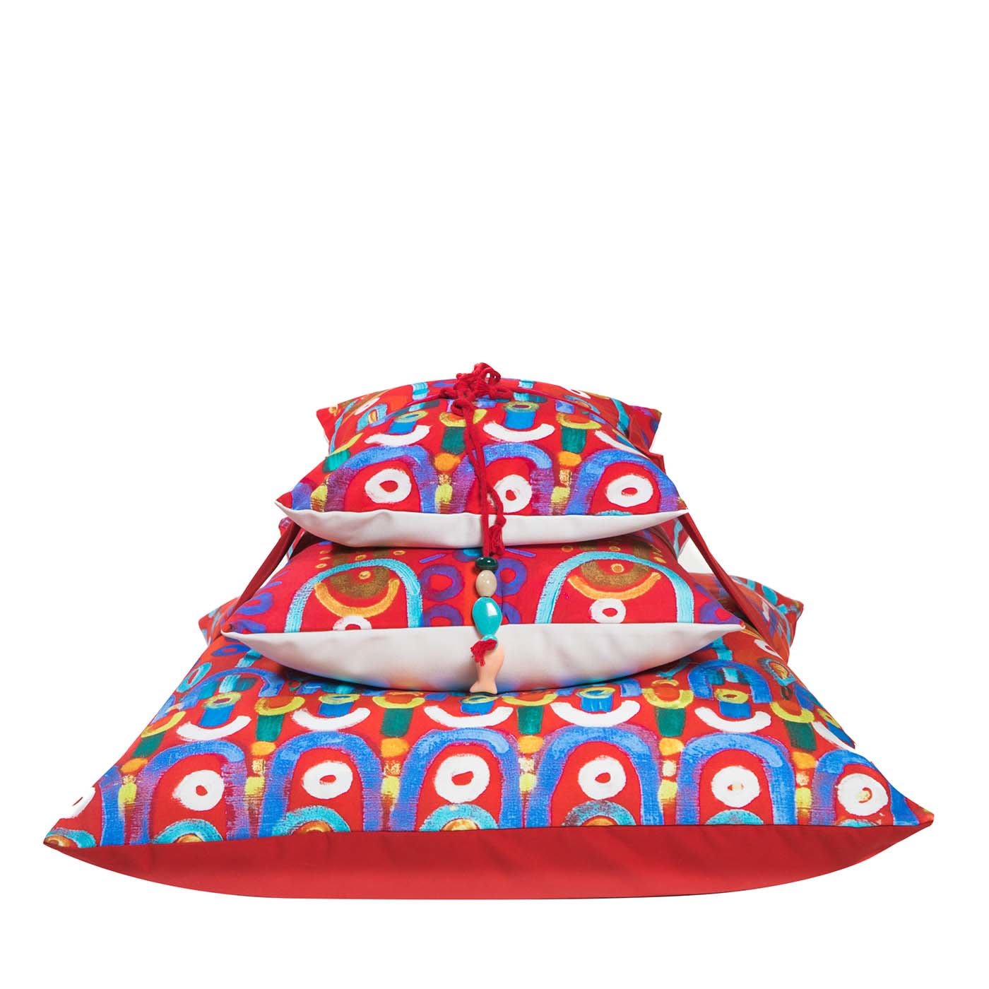 3 Cuscini stampati a piramide #5