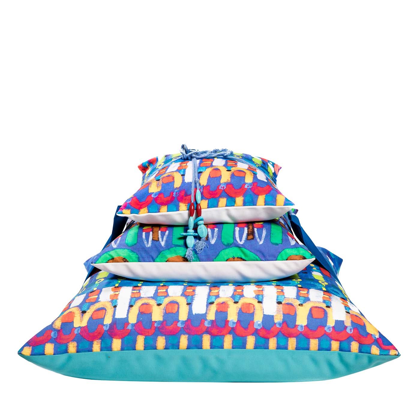 3 Cuscini stampati a piramide #2