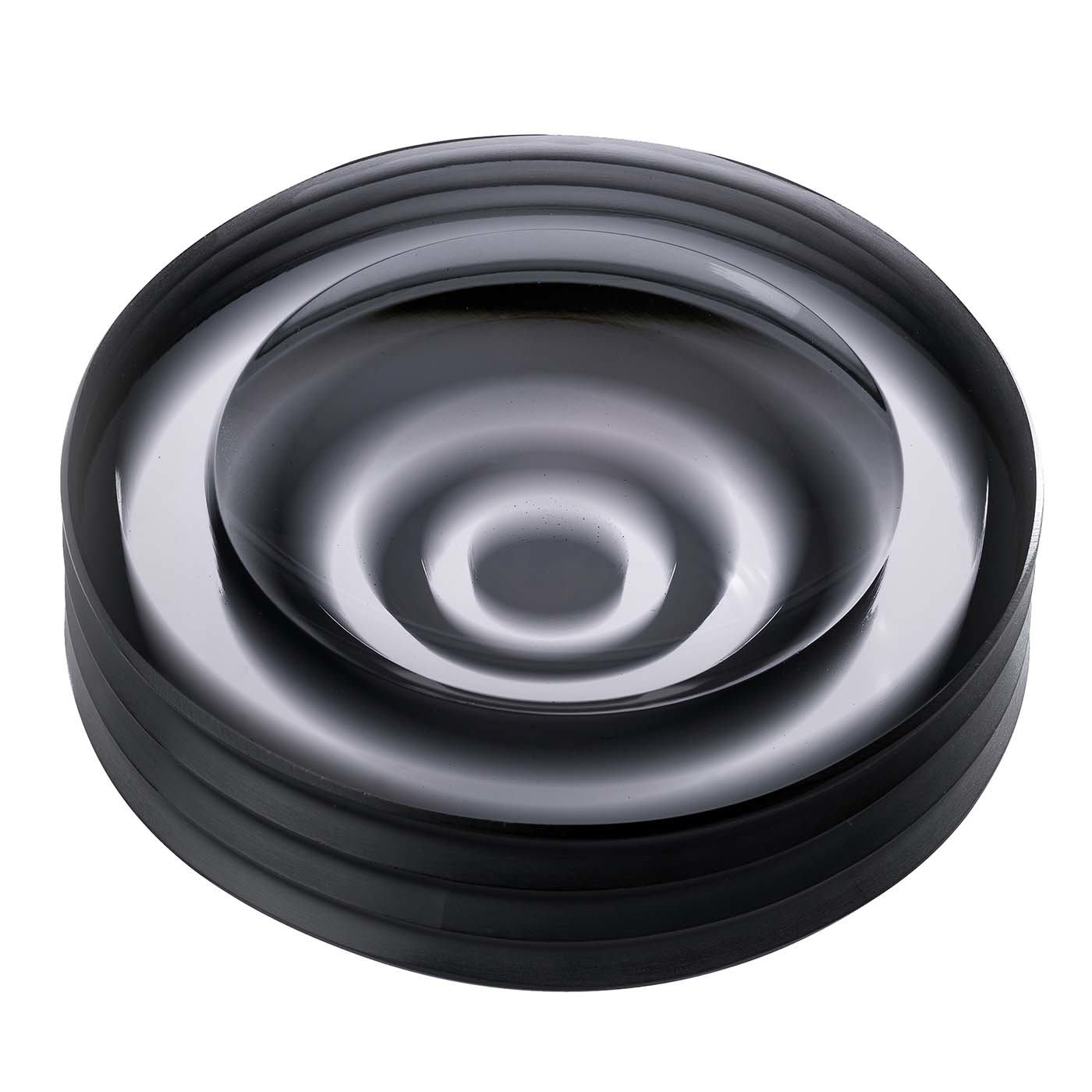 Posacenere Iride Plissé Grigio Acciaio di Federico Peri