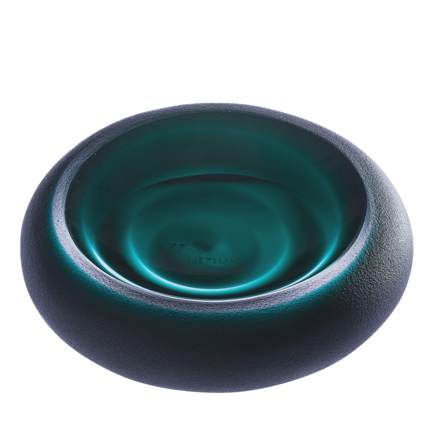 Posacenere Iride Sand Verde smeraldo di Federico Peri