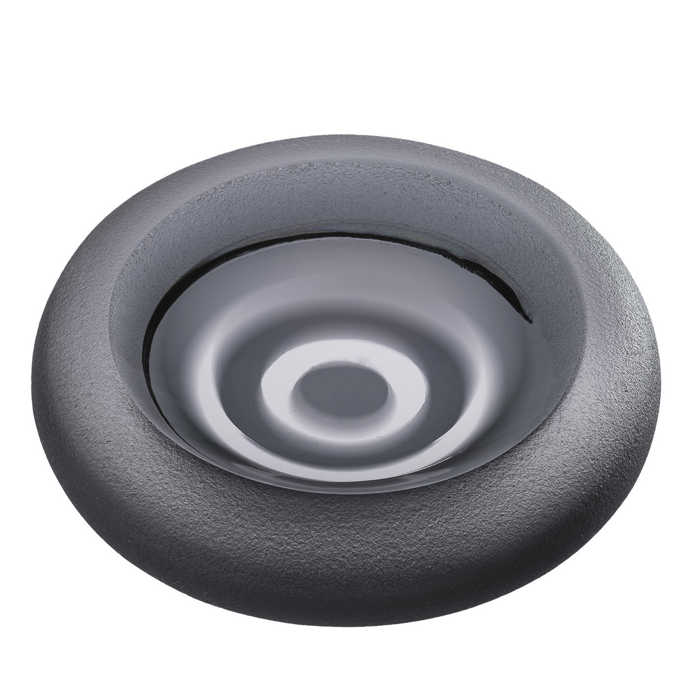 Posacenere Iride Sand grigio acciaio di Federico Peri