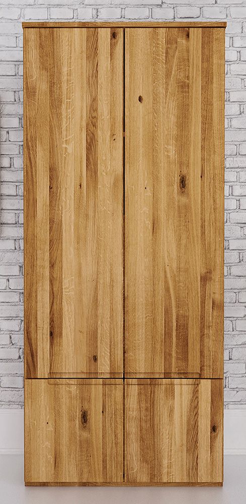 Armadio ad ante battenti "Kapiti" 13, rovere selvatico, oliato - 206 x 90 x 53 cm (h x l x p)