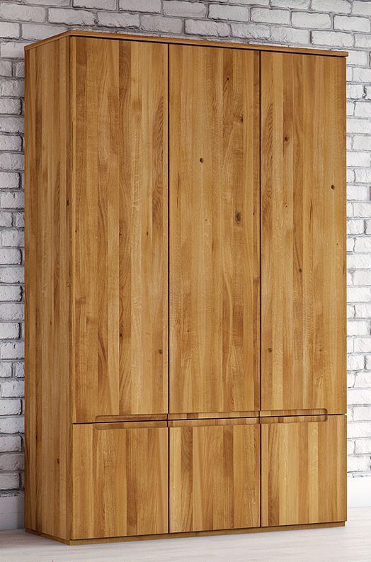 Armadio ad ante battenti "Kapiti" 14, rovere selvatico, oliato - 206 x 135 x 53 cm (h x l x p)