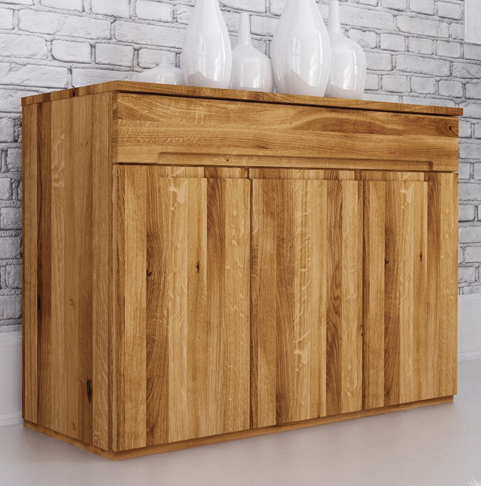 Cassettiera "Kapiti" 16, rovere massello selvatico, oliato - 83 x 111 x 45 cm (h x l x p)