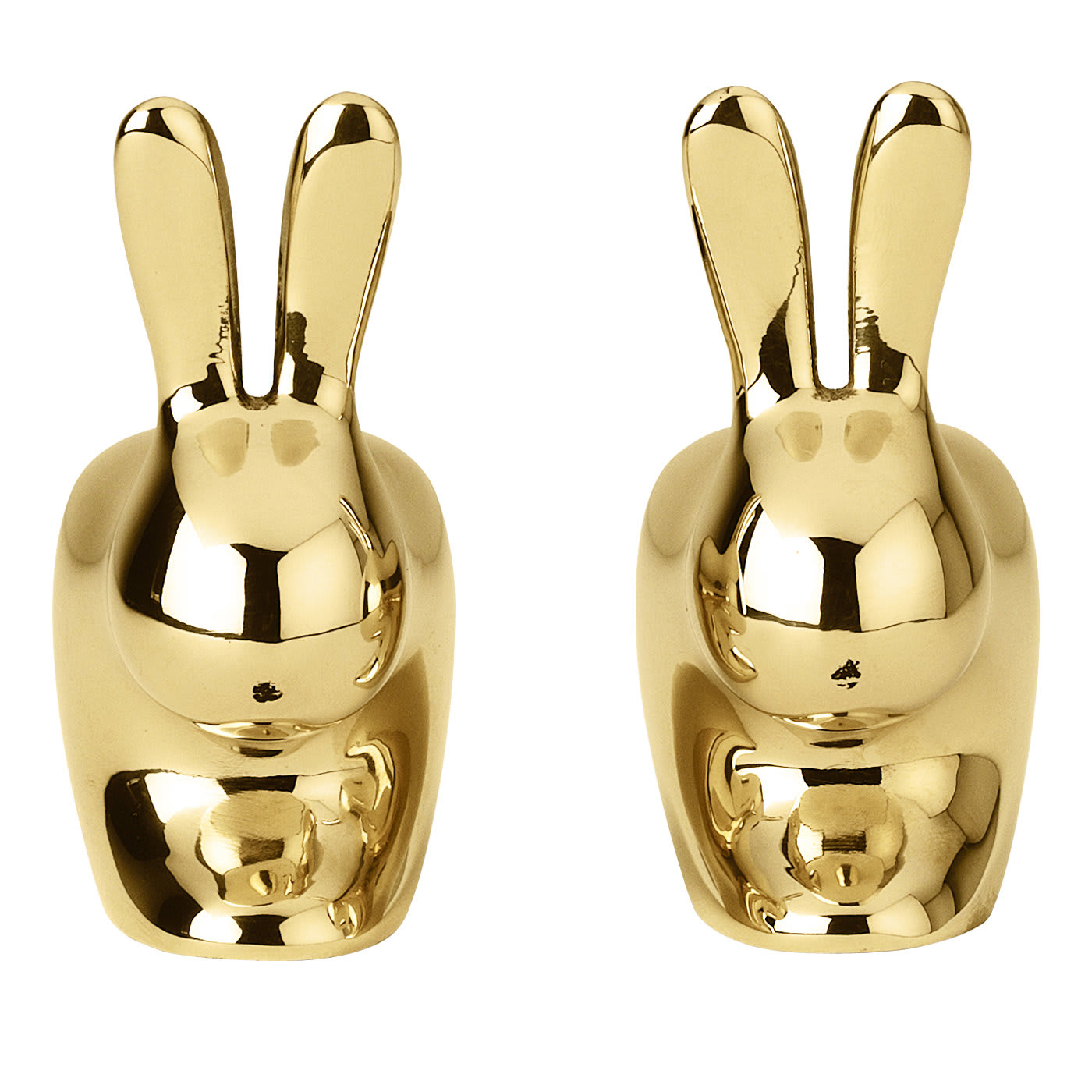 Porta sale e pepe Rabbit in ottone di Stefano Giovannoni