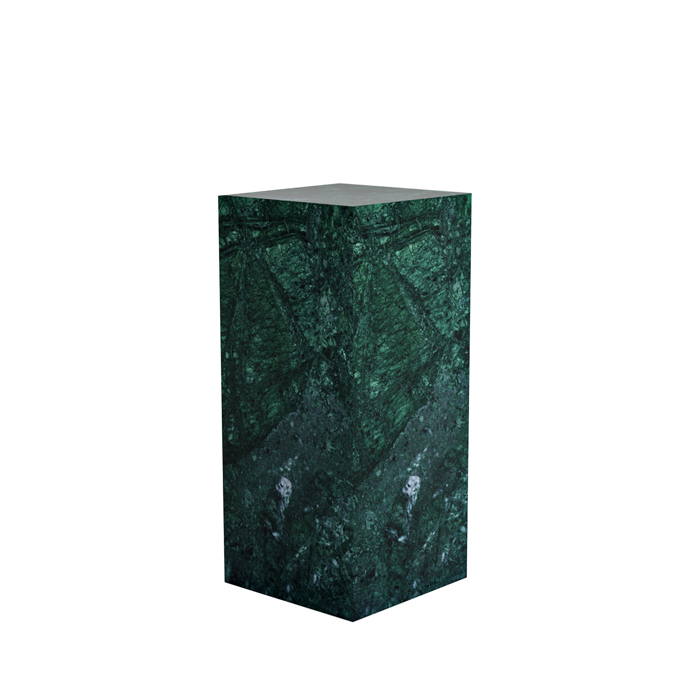 Piedistallo Bloc in Marmo Verde Guatemala by Martage Collection
