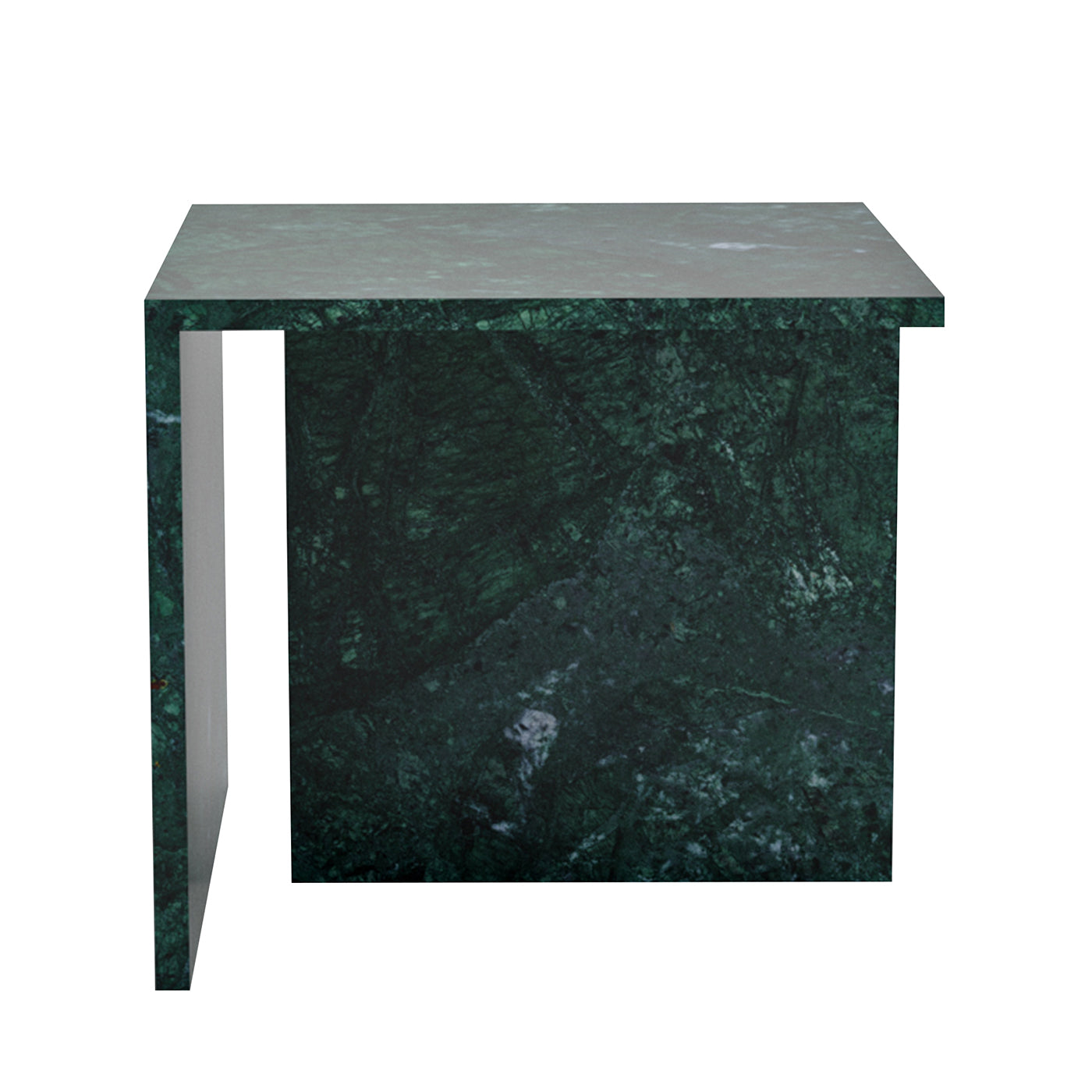 Tavolino Linea in marmo Verde Guatemala by Martage Collection