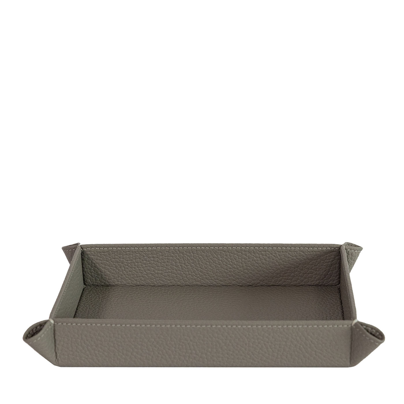 Vide-Poche Michelangelo 19 in pelle grigio luna