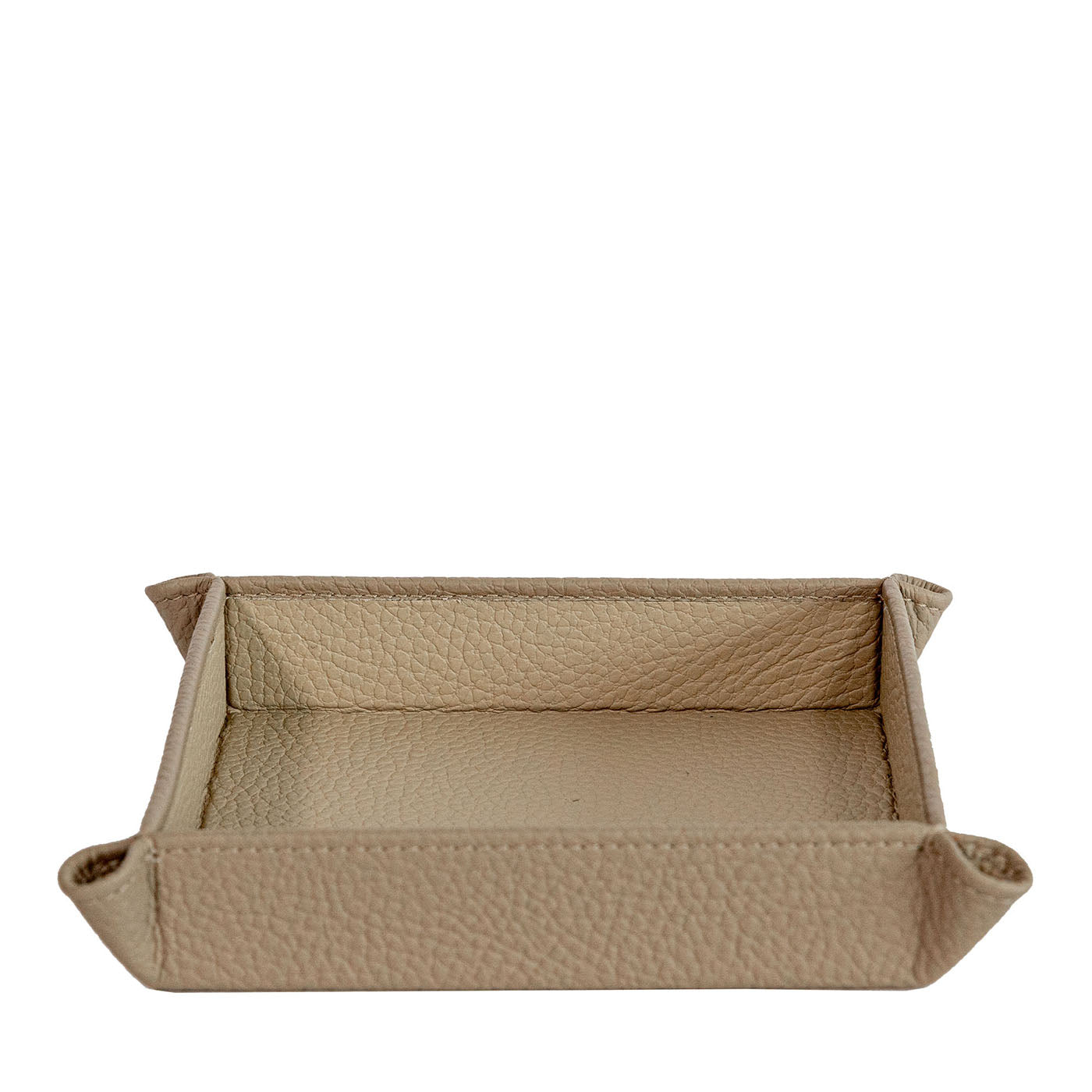 Vide-Poche Michelangelo in pelle beige Tamarone