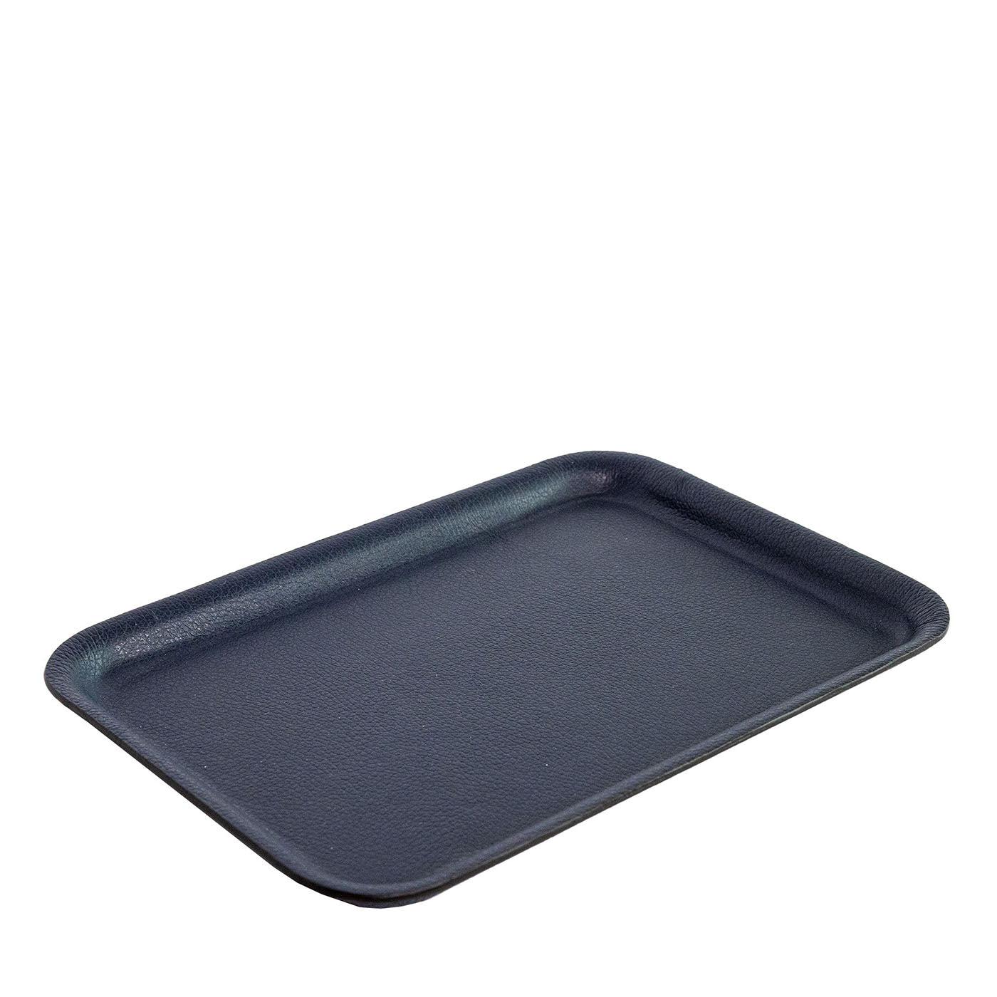 Vide-Poche media Firenze in pelle blu capri