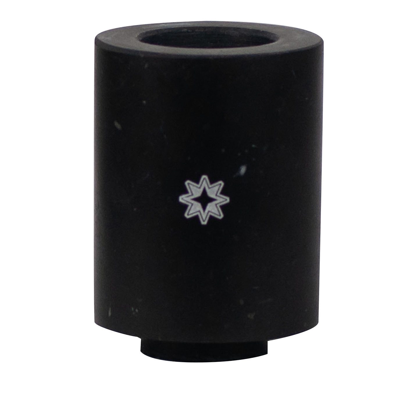 Com Portacandele cilindrico in marmo nero