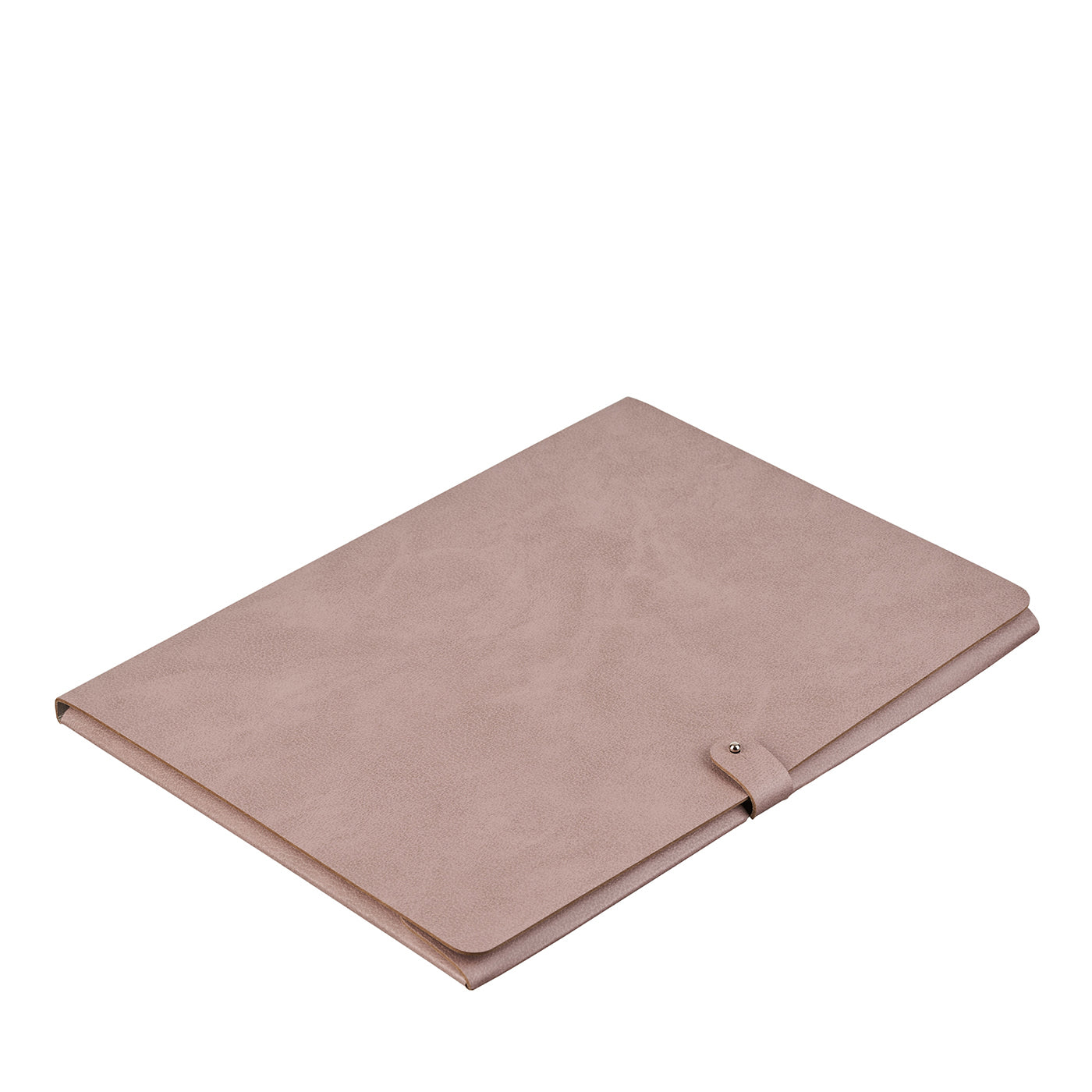 Cartella in pelle rosa cenere