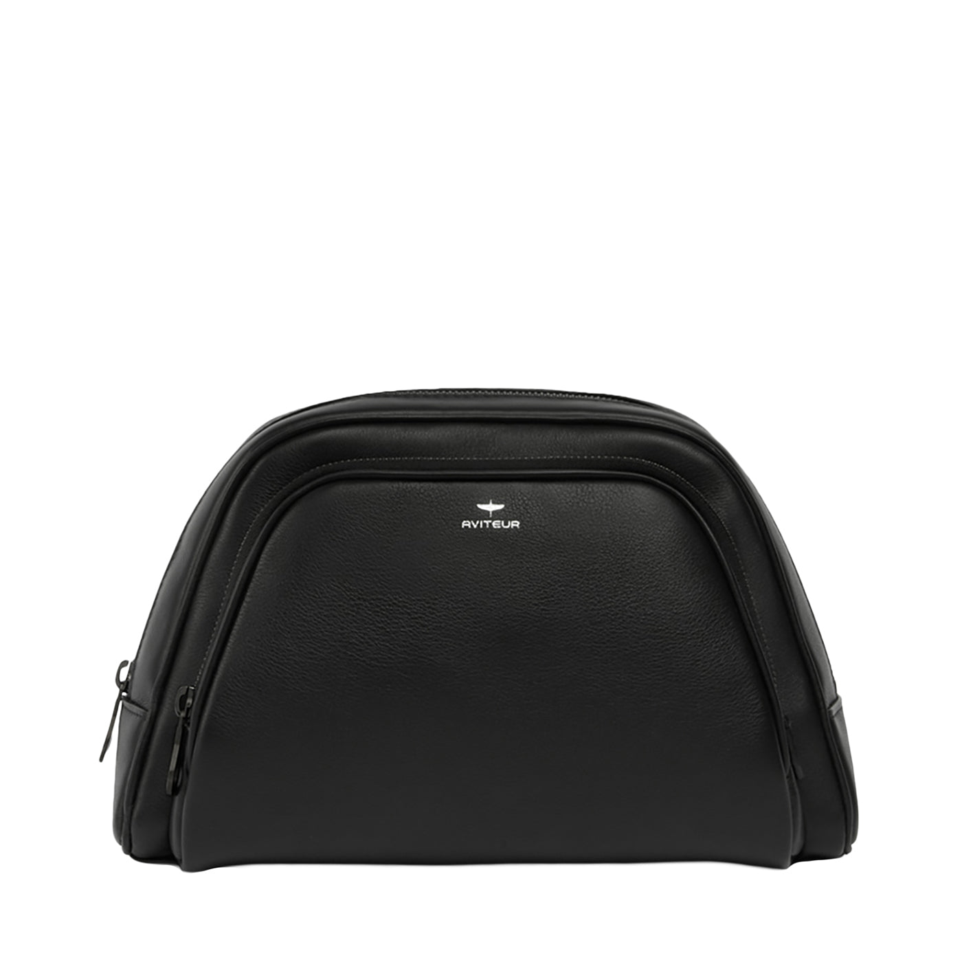 Necessaire Vanity Case in pelle di vitello nera