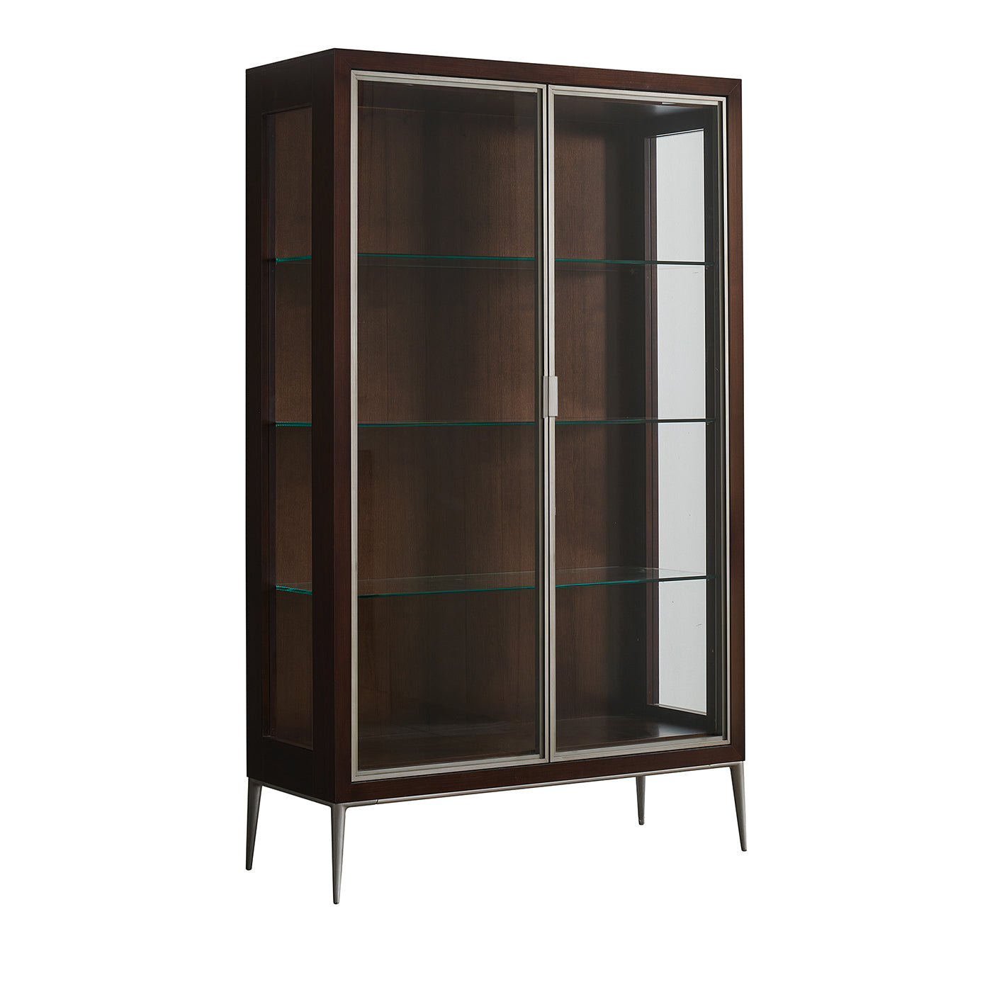 Vetrina in legno di ciliegio con luce LED