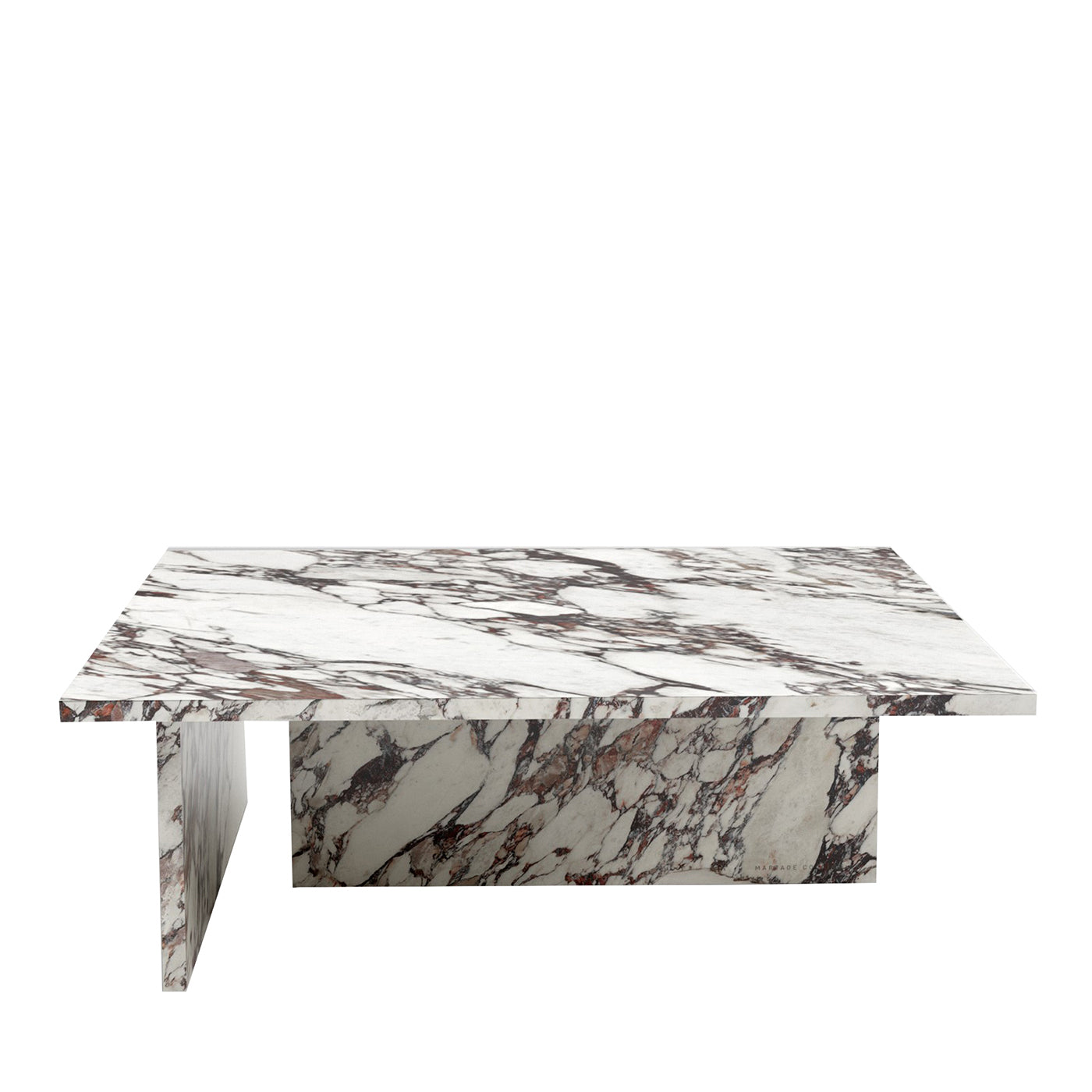 Tavolino da caffè Linea Small in Marmo Calacatta Viola by Martage Collection