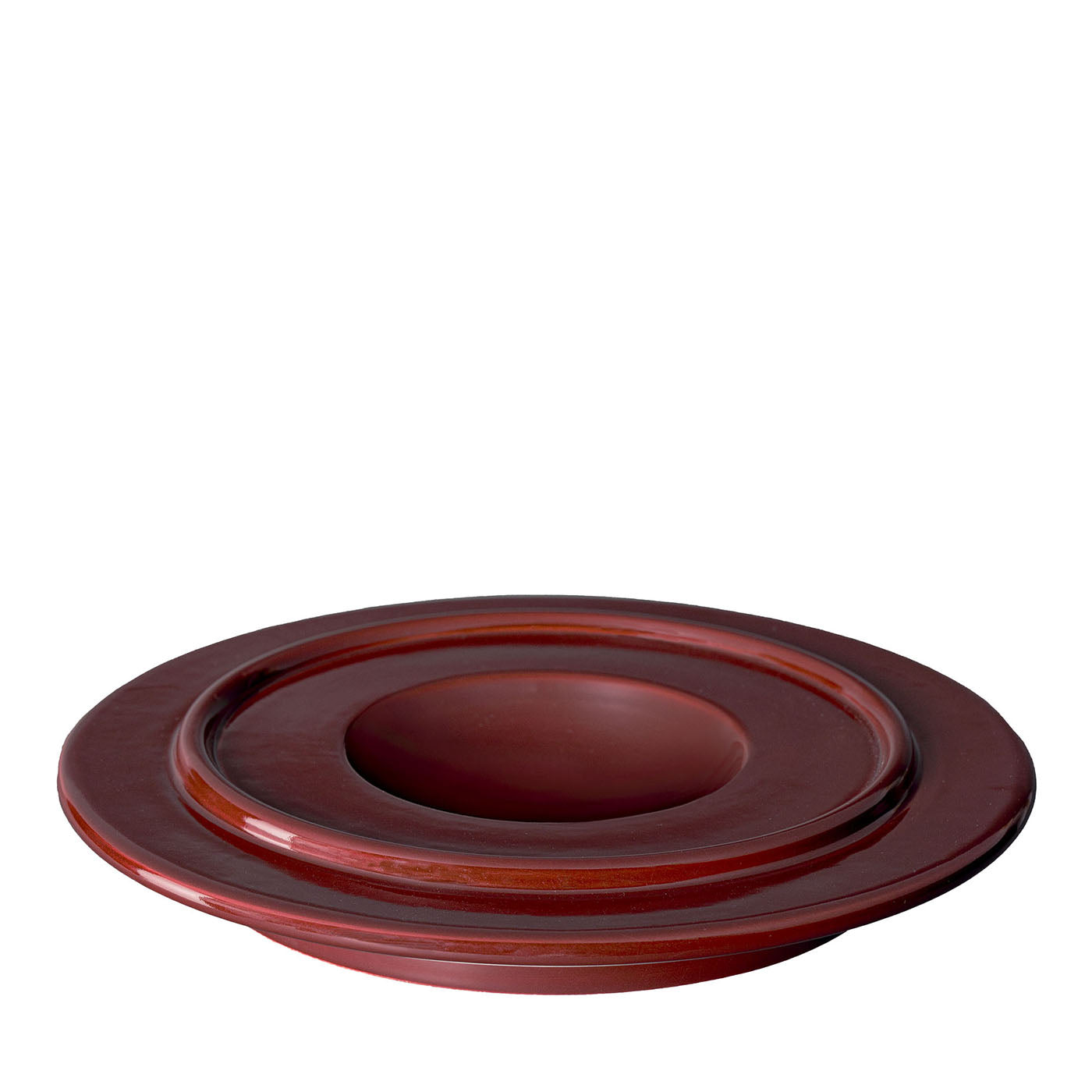 Posacenere rosso di Ettore Sottsass