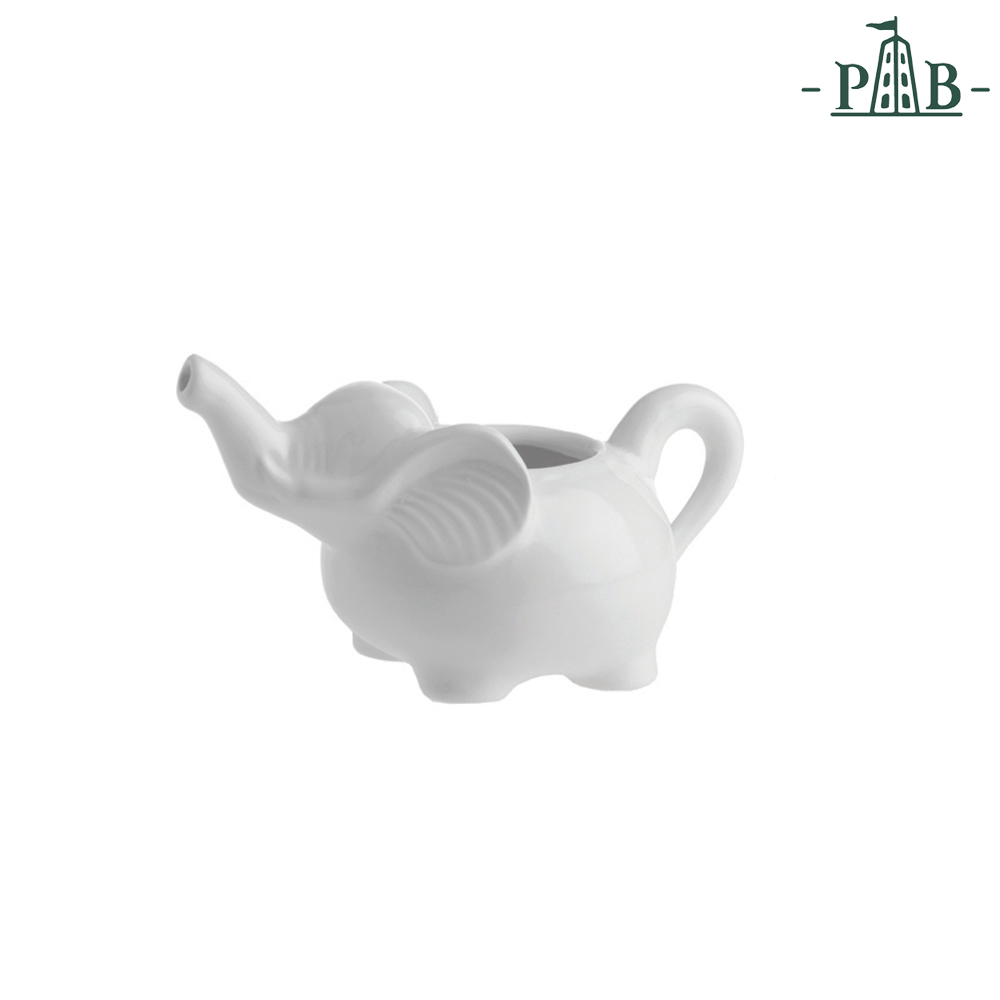 PORCELLANA BIANCA LATTIERA ELEFANTE