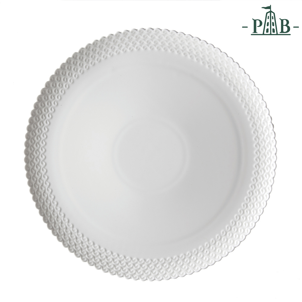 PORCELLANA BIANCA							 							PIATTO TORTA MOMENTI