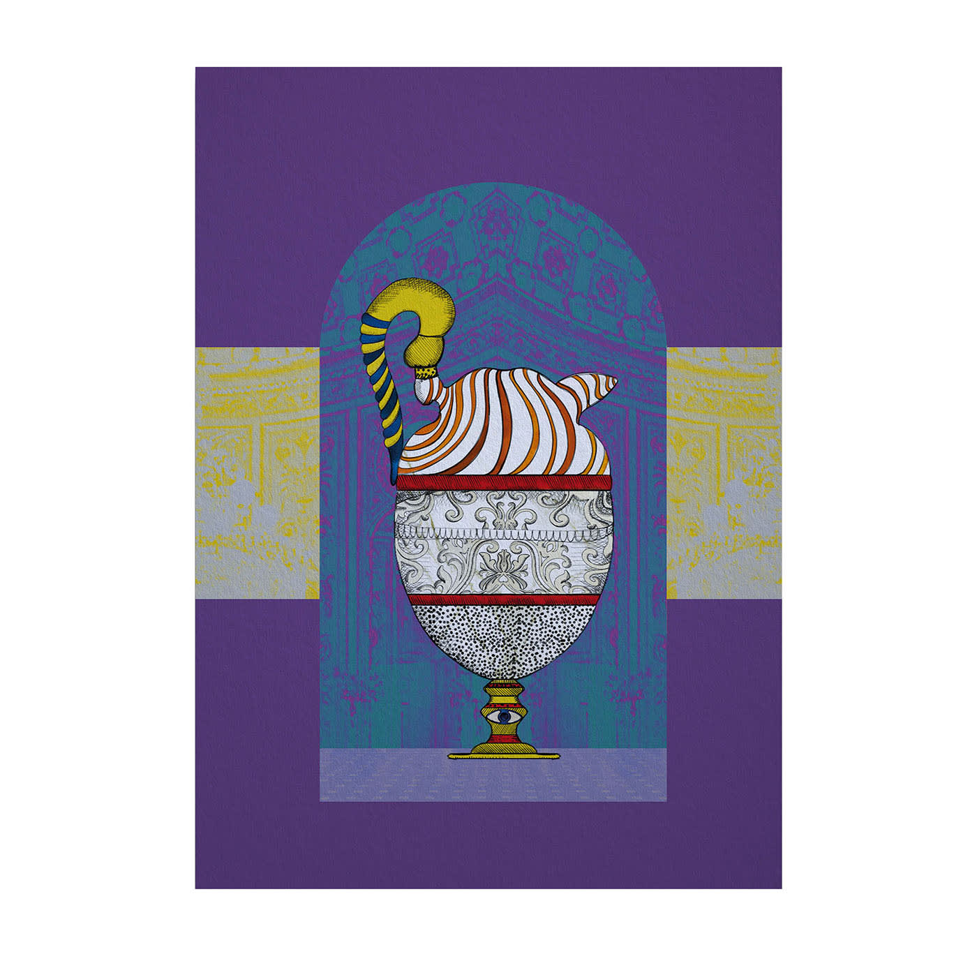 Brocca Stampa su Viscosa - Edizione limitata di 15 pezzi