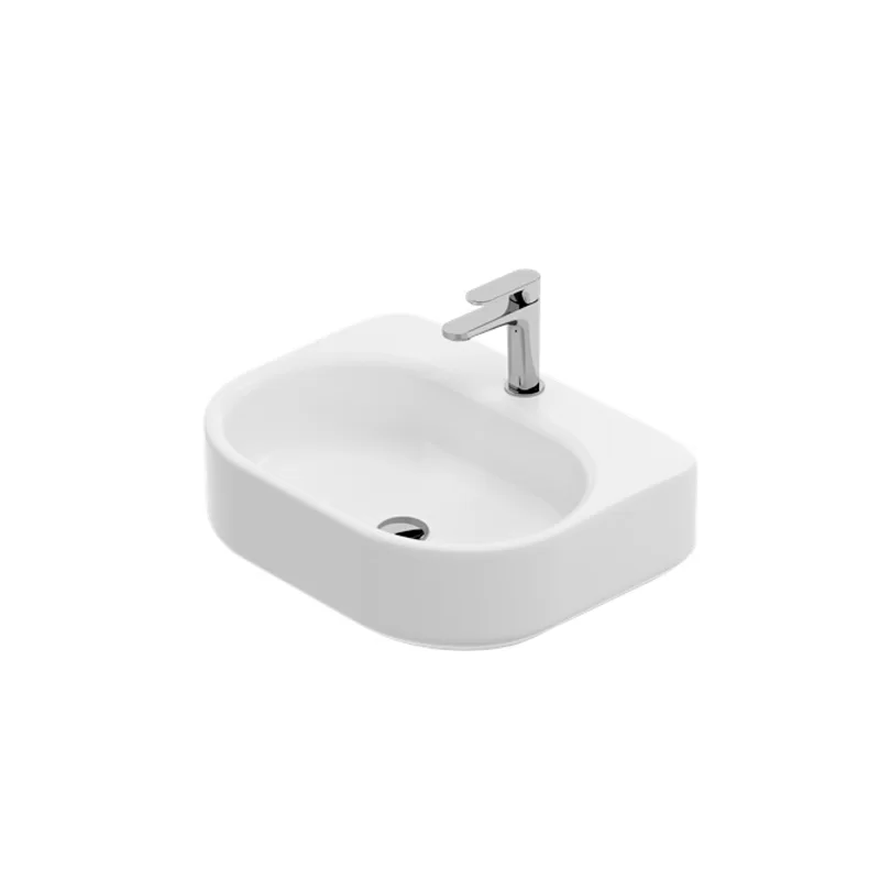 THE.ARTCERAM WONDER 55X43LAVABO APPOGGIO/SOSPESO C/RUBINETTO-WNL003;63;34