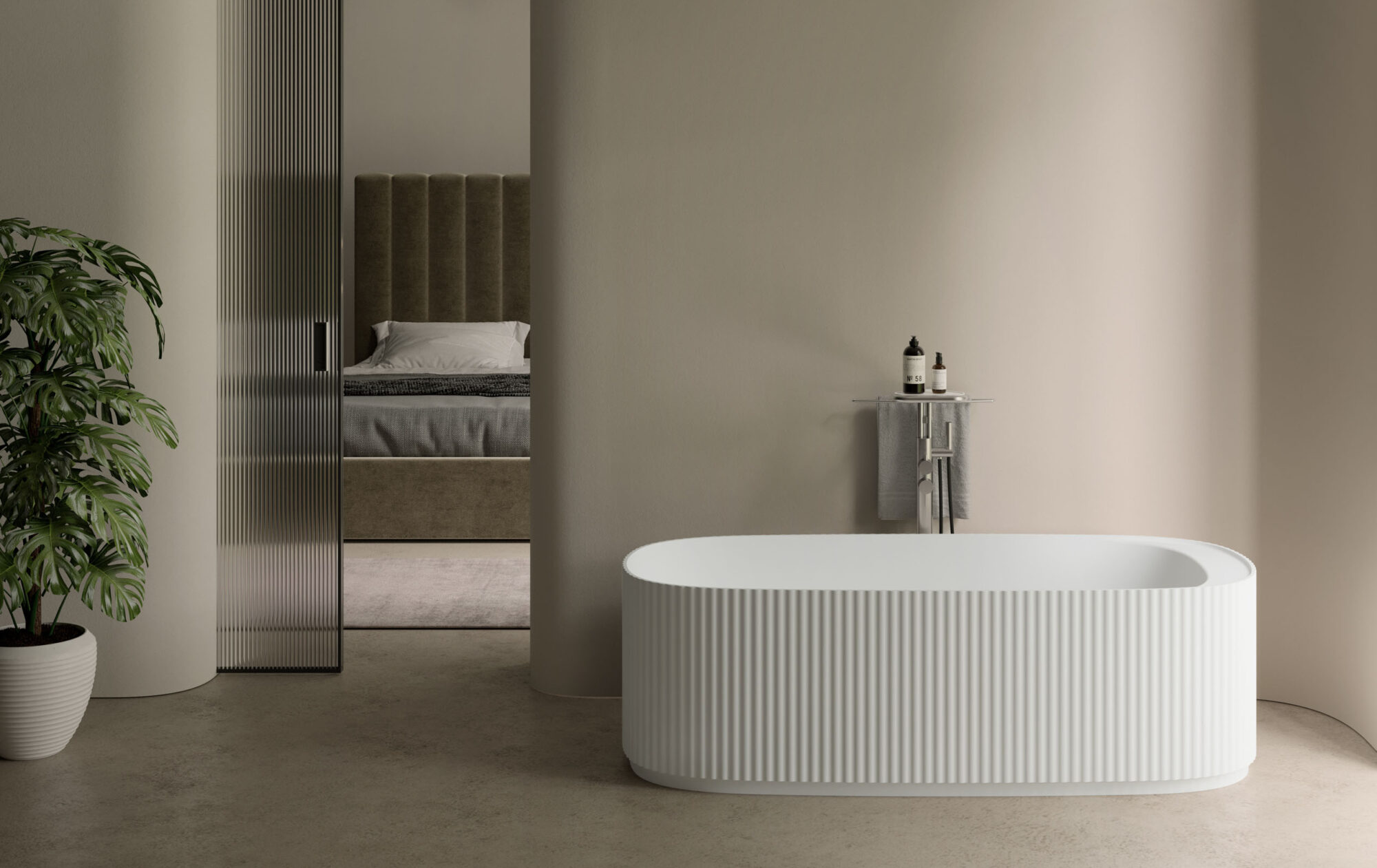 DISENIA Vasca Freestanding GIOVE 170x75x53cm CRISTALPLANT-GV170FS