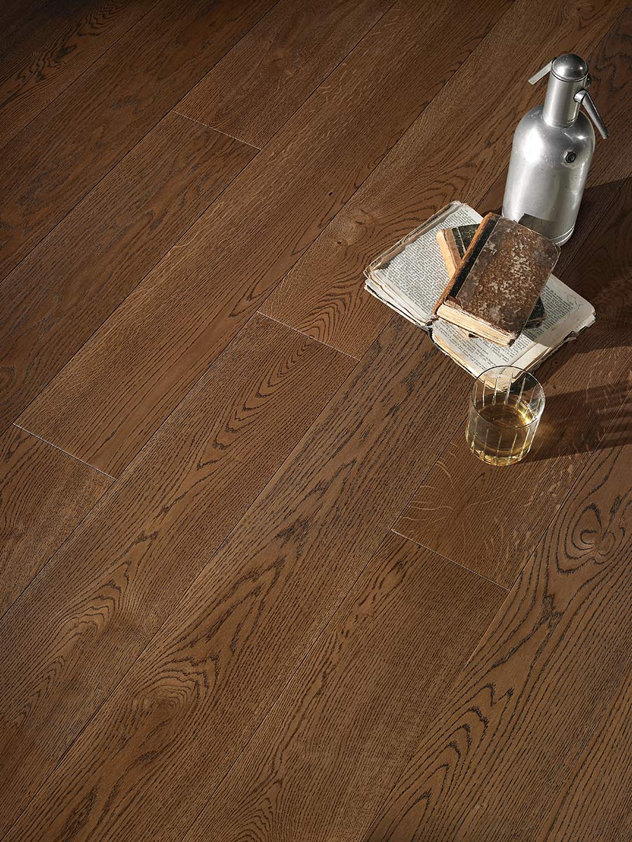 DOGHE TOSCANE Rovere 'Rustica' Terra di Siena mm.15x190x2000-DT/RO/TDS/RX/190-2000