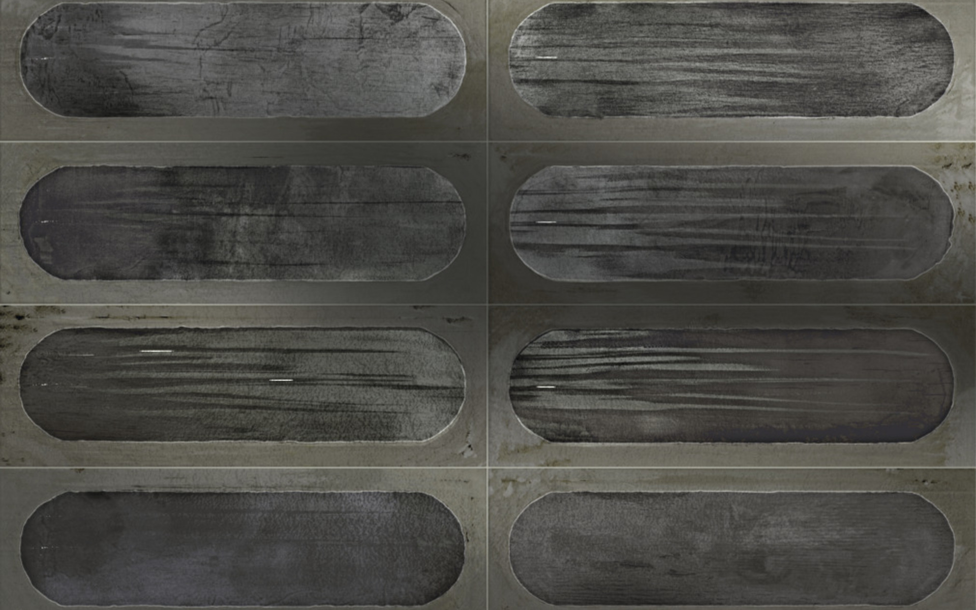 IRIS CERAMICA BLAZE DECOR GREY GLOSSY 10X30-754726