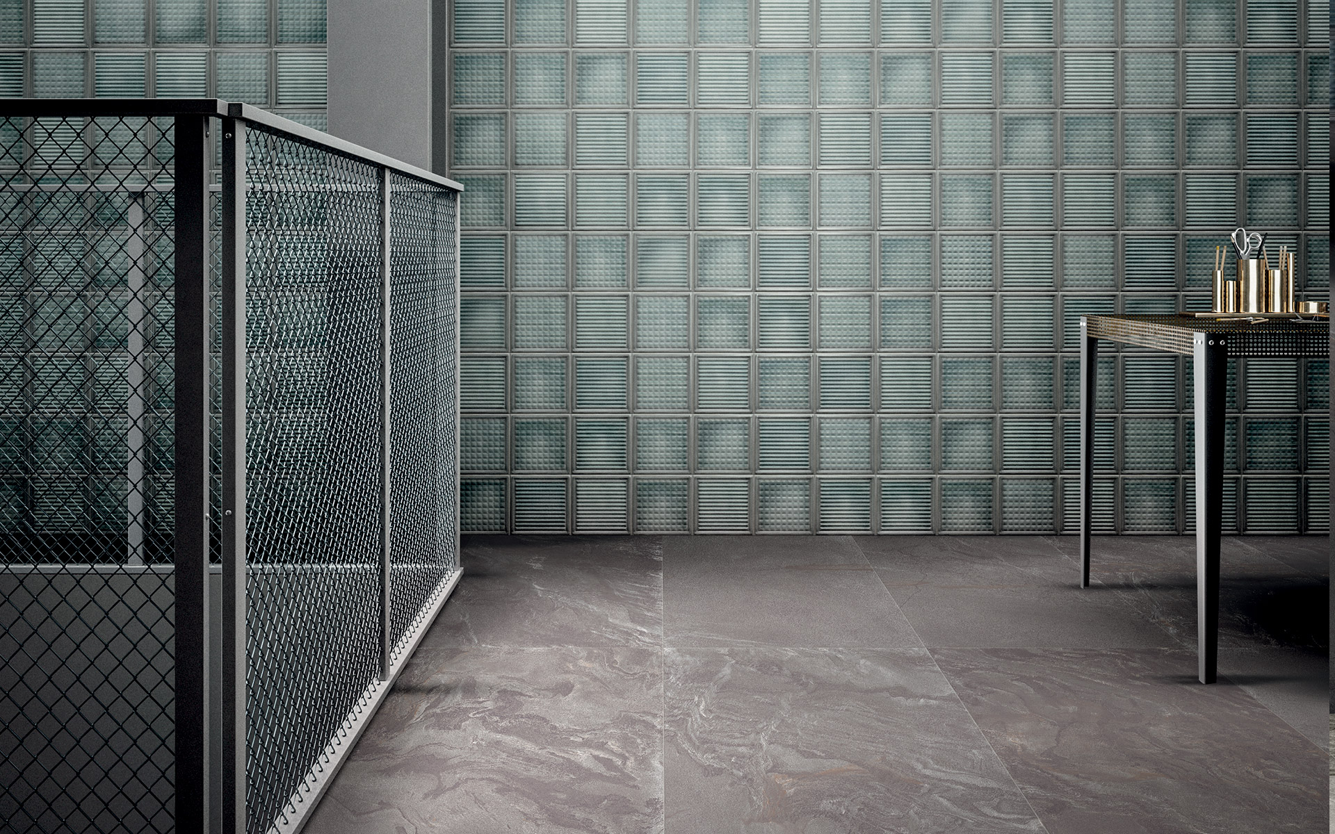 DIESEL GLASS BLOCKS GLASS GREEN 20X20-563544