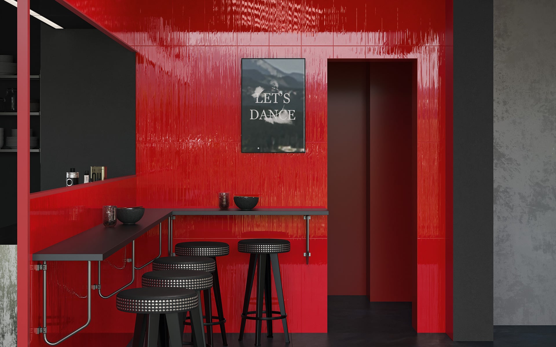 DIESEL STRIPES RED STRIPES GLOSSY 75X25-575368