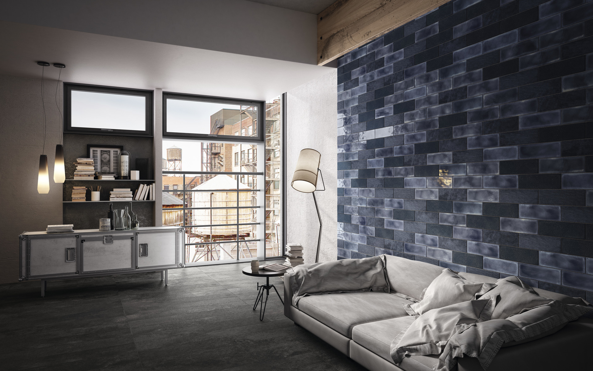 DIESEL CAMP ARMY BLUE GLAZE 10X30-754914