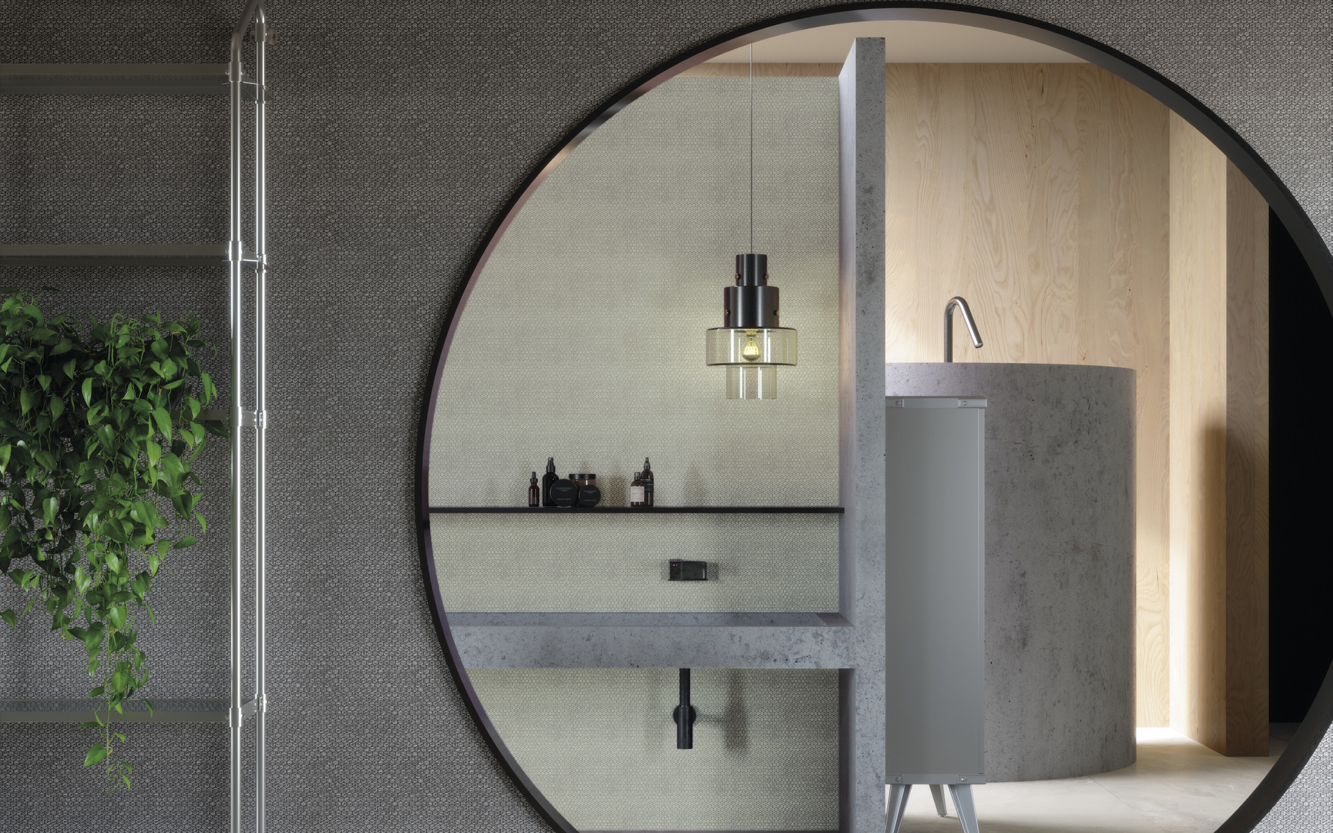 DIESEL PLURIBALL BLACK PLURIBALL MATT SQ. 20X20-563291