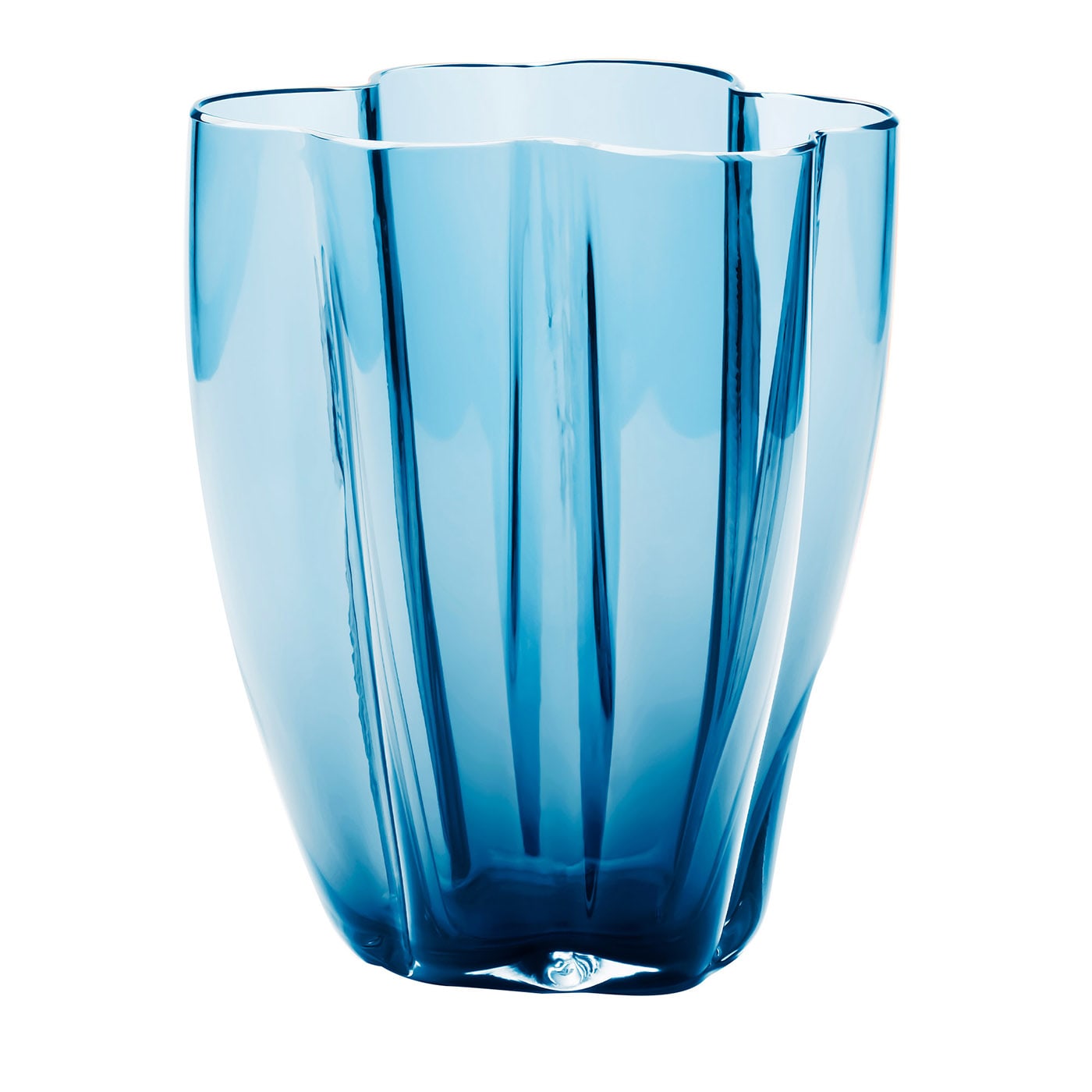 Petalo Vaso piccolo blu profondo