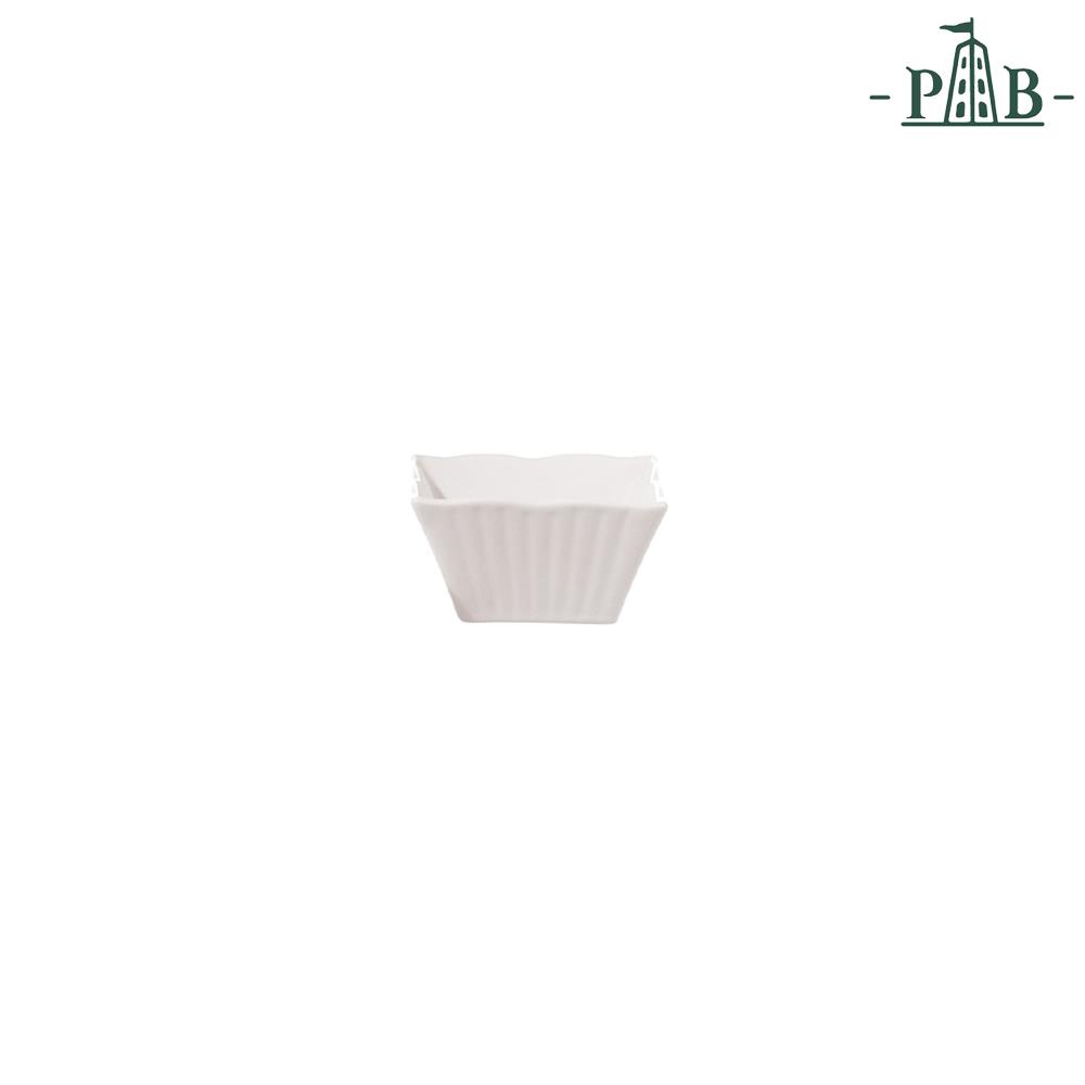 PORCELLANA BIANCA CIOTOLINA QUADRATA TERRINE