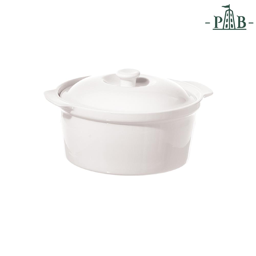 PORCELLANA BIANCA CASSERUOLA TONDA CORTONA