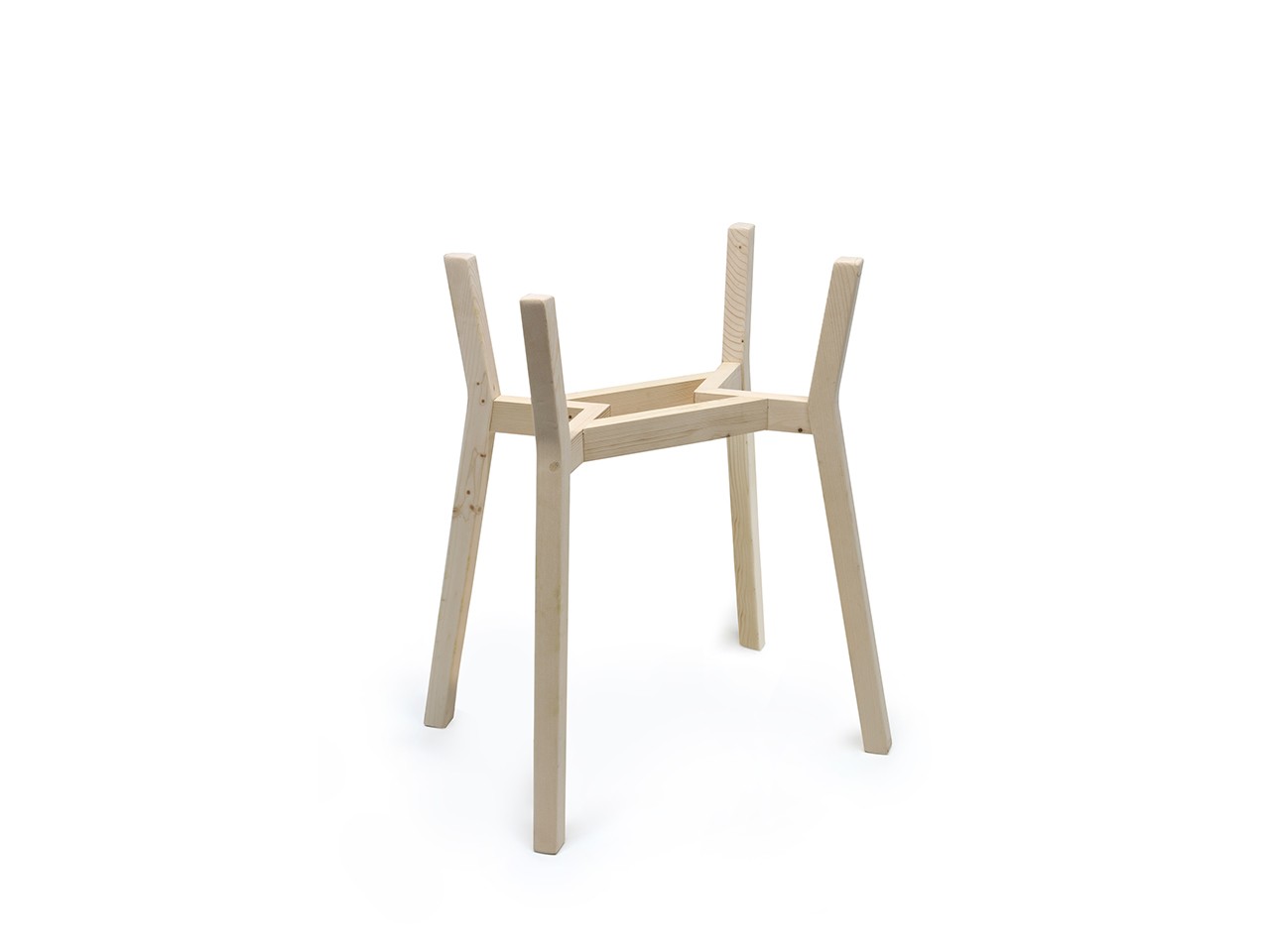 Supporto Per Lavabo Tinozza Abete Naturale Senza Ripiano-20537