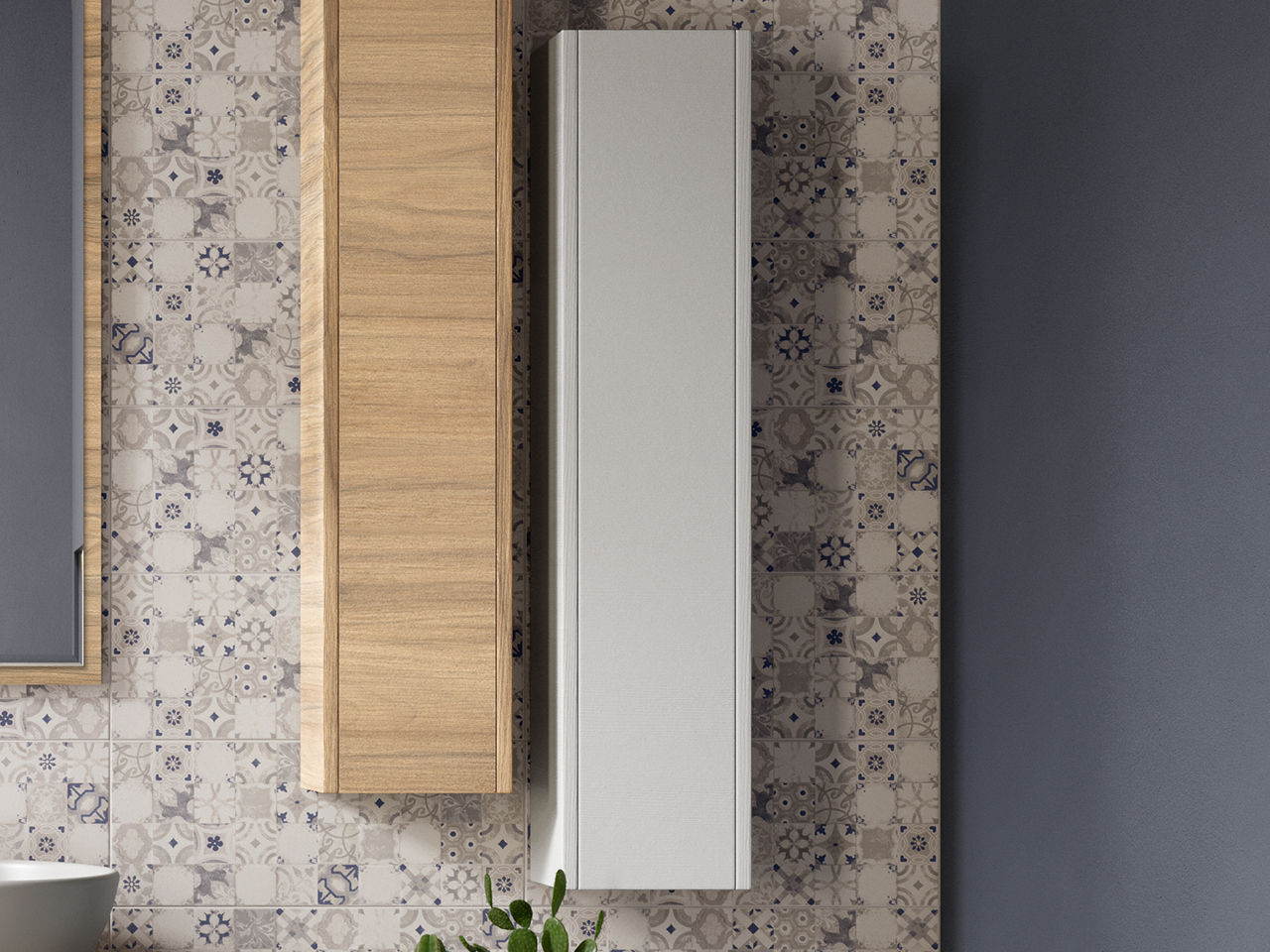 Pensile Bagno Topsy 22X16Xh100 Bianco Miller-20914