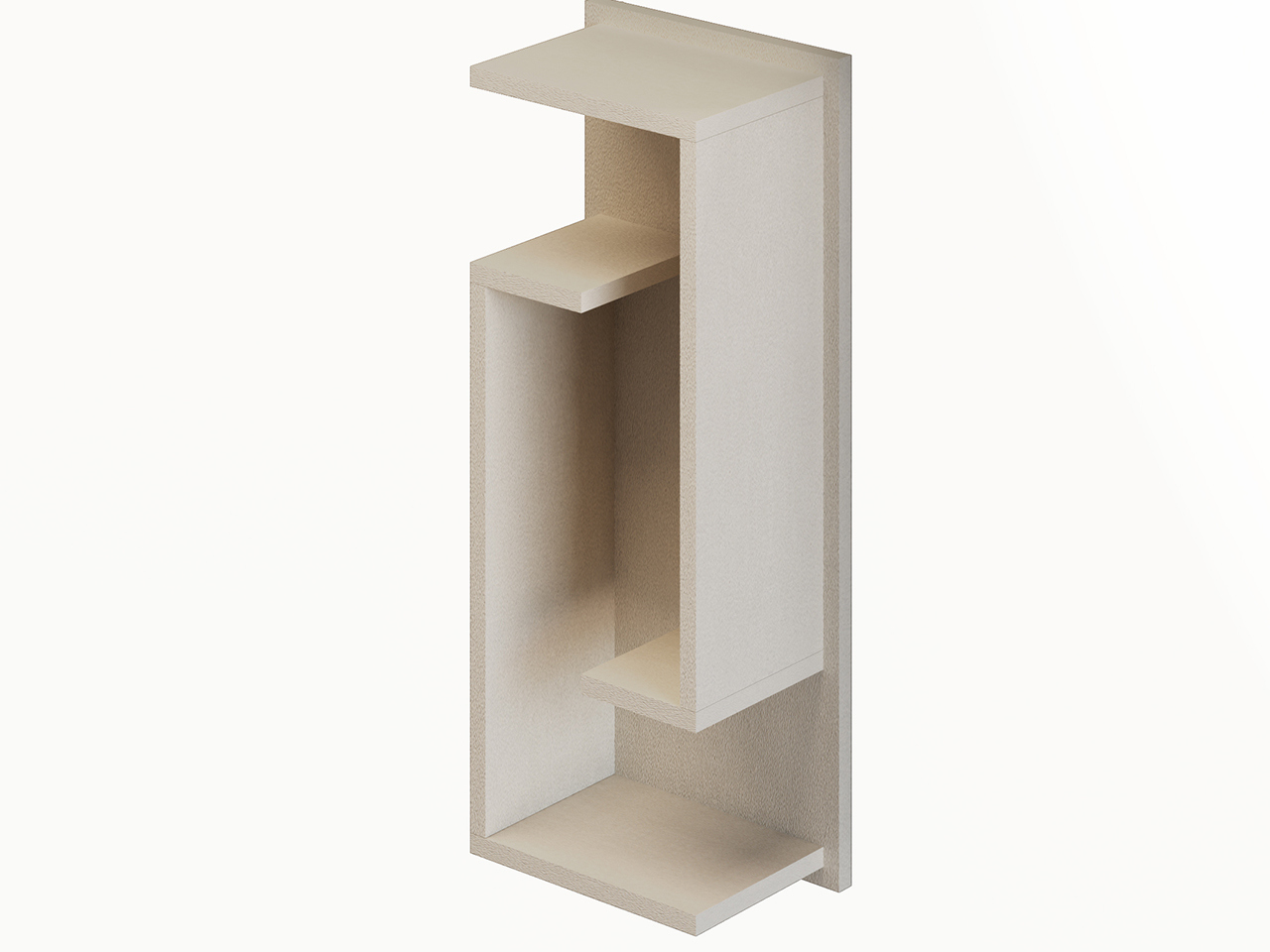 Pensile Bagno Tribeca A Giorno Spatolato Bianco-24103