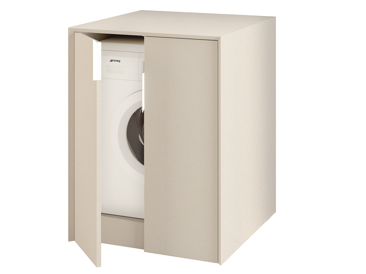 Coprilavatrice Tribeca Basso cm 70X73Xh93 2 Ante Spatolato Bianco-24111