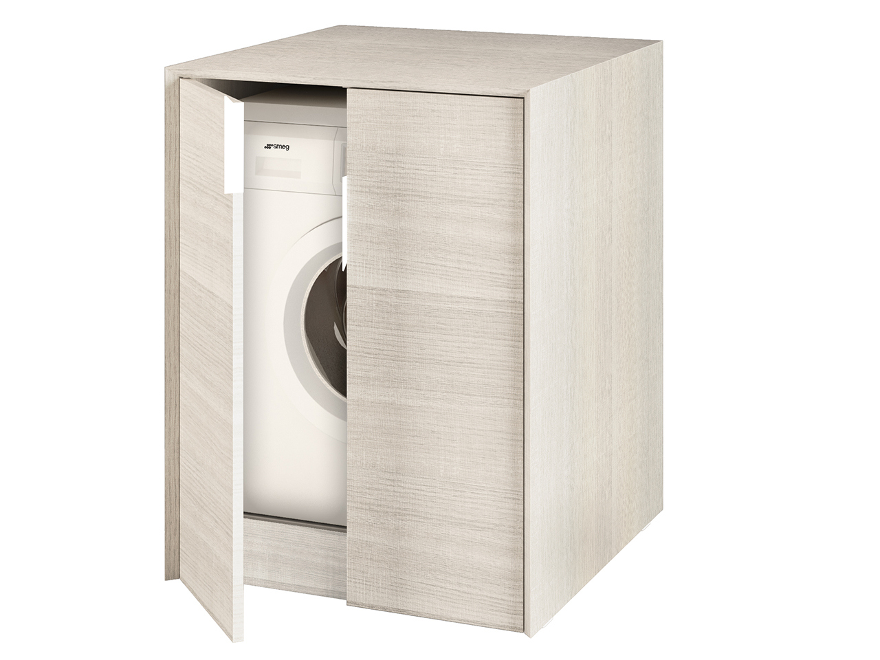 Coprilavatrice Tribeca Basso cm 70X73Xh93 2 Ante Bianco Rock-24114