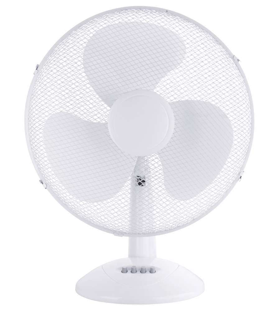 Dr.C. Ventilatore da Tavolo Bianco 45W - 40 cm 3 Velocità, Oscillazione Regolabile
