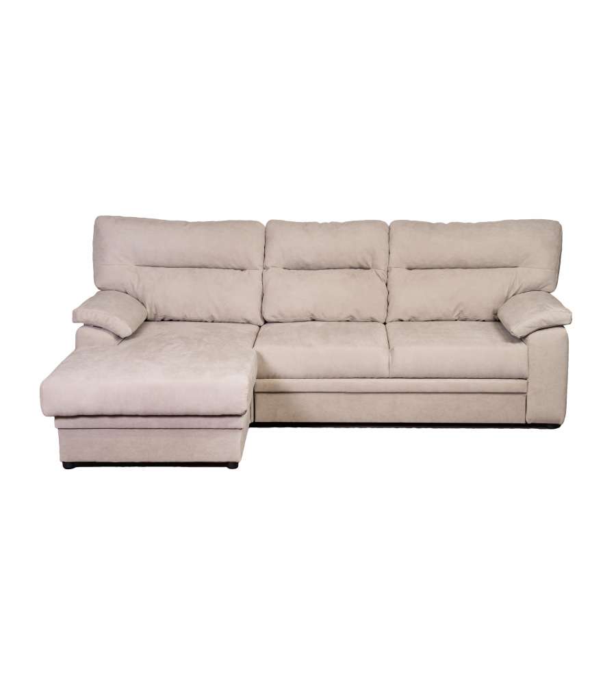 WAVE Divano Letto Wave Penisola Sinistra Grigio - 3 Posti - Trasformabile in Letto 200x127 cm