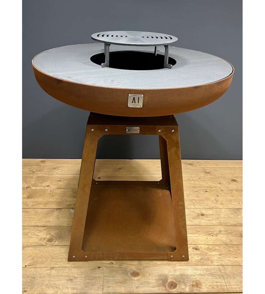 B&B Artigianato Italiano Design - Braciere in Acciaio Corten da 900mm