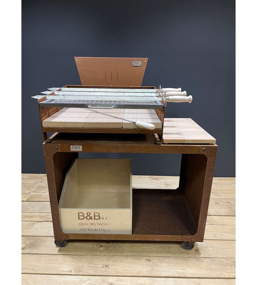 Maxi Square con carrello industriale e Kit Maxi Square B&B Gualdo Tadino AI Design