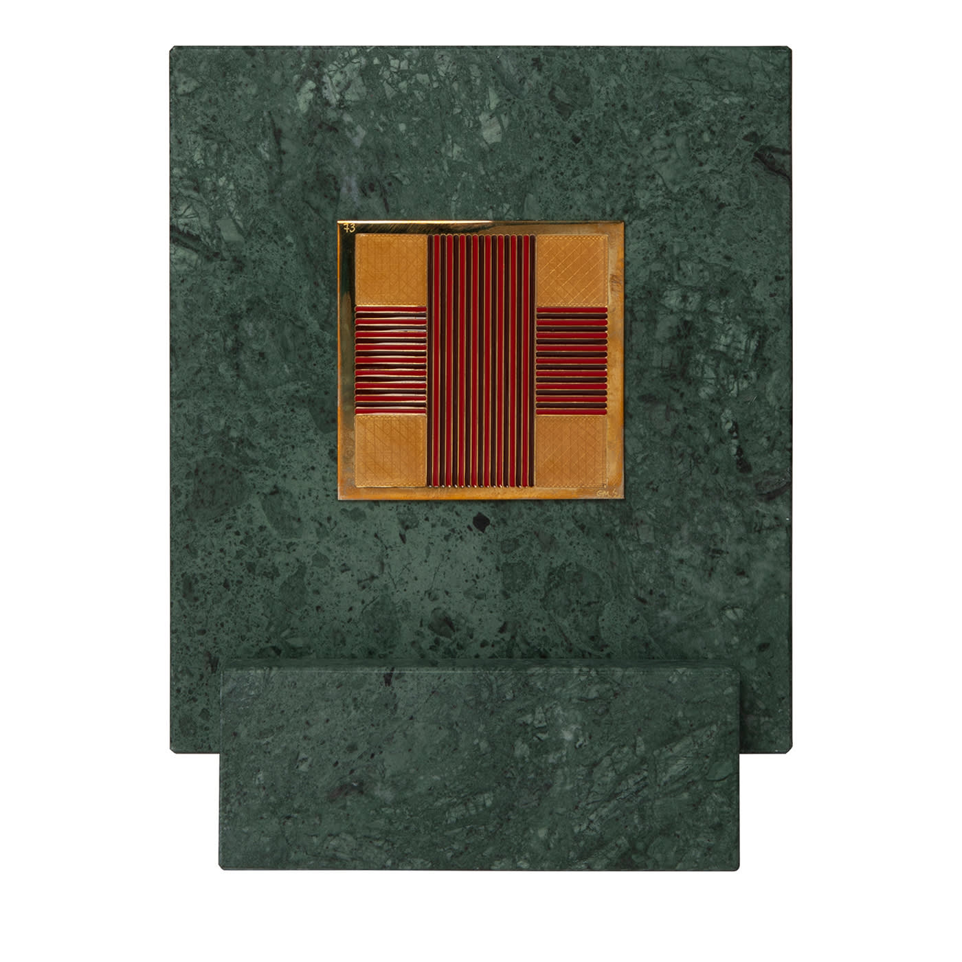 Carré Cloisonné su marmo Pezzo d'arte decorativa #8