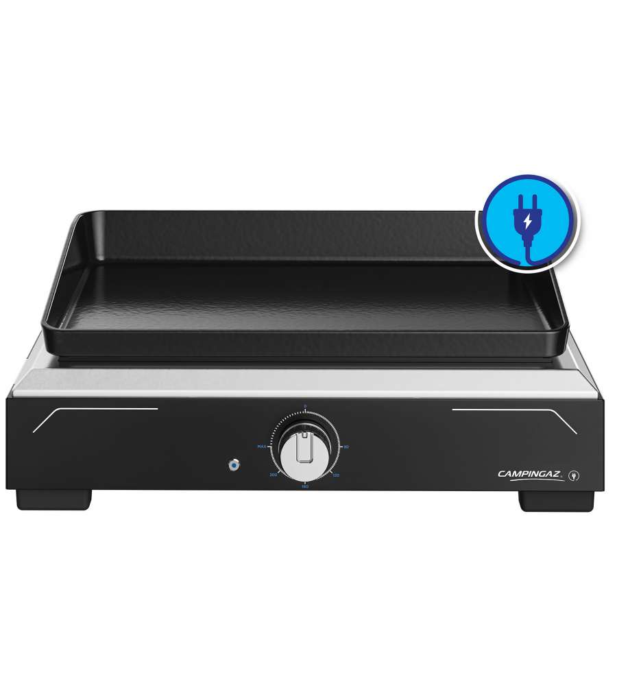 Campingaz - BBQ Portatile Elettrico Nero in Ghisa 54x36 cm