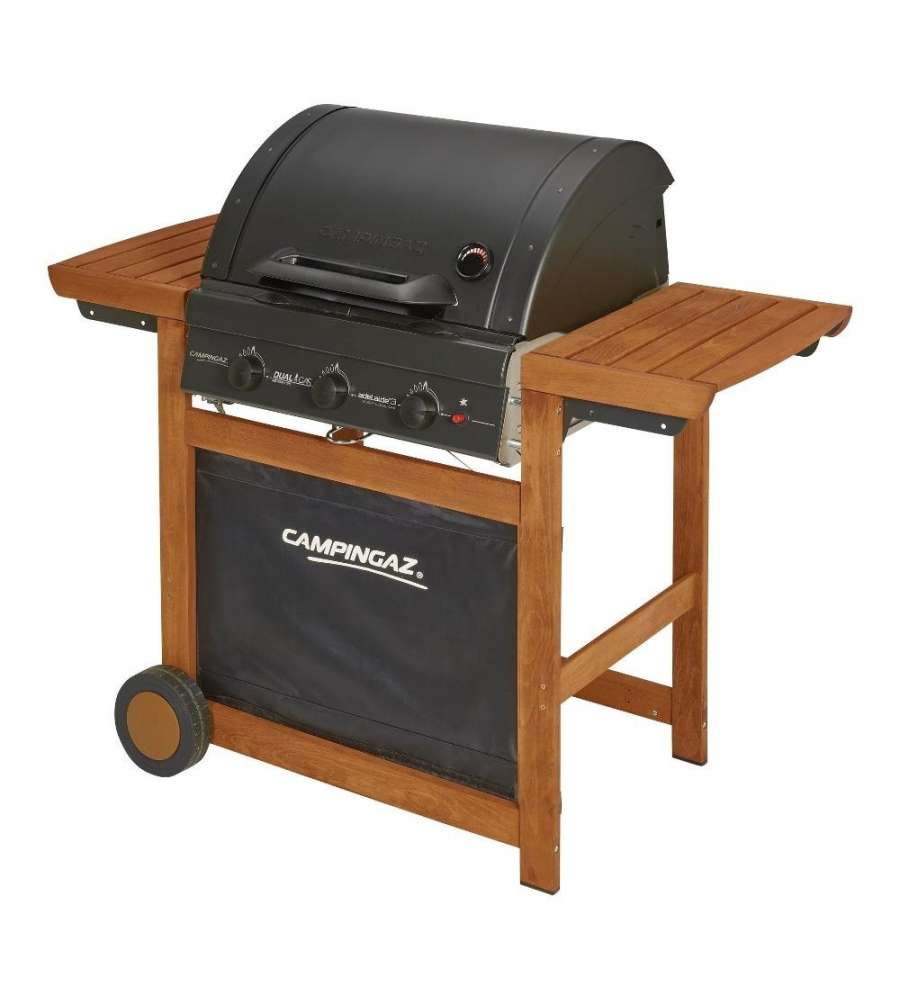 Campingaz Barbecue a gas Adelaide 3 Woody da esterno Nero Legno 3 bruciatori